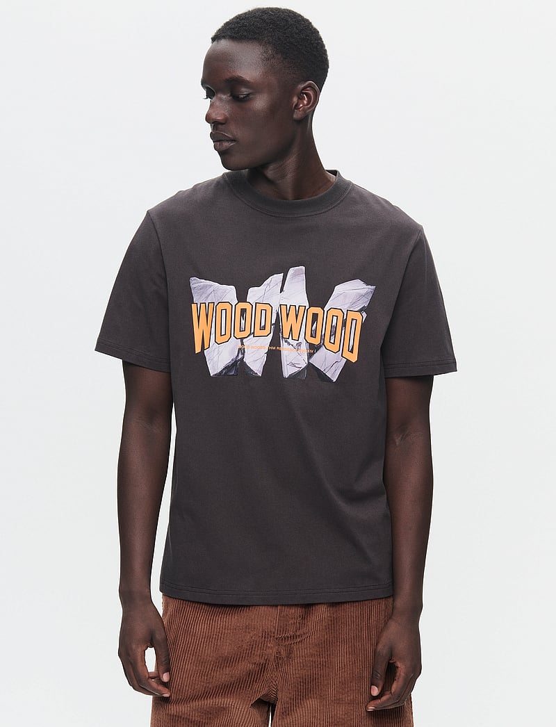 WOOD WOOD - WWBobby Archrock - kurzärmelig - licorice - 0