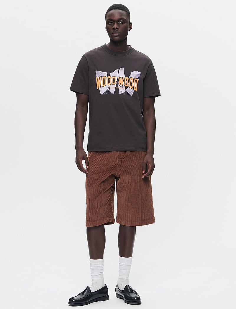 WOOD WOOD - WWBobby Archrock - kurzärmelig - licorice - 2