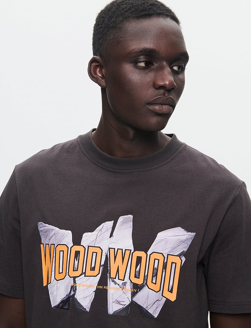 WOOD WOOD - WWBobby Archrock - kurzärmelig - licorice - 4