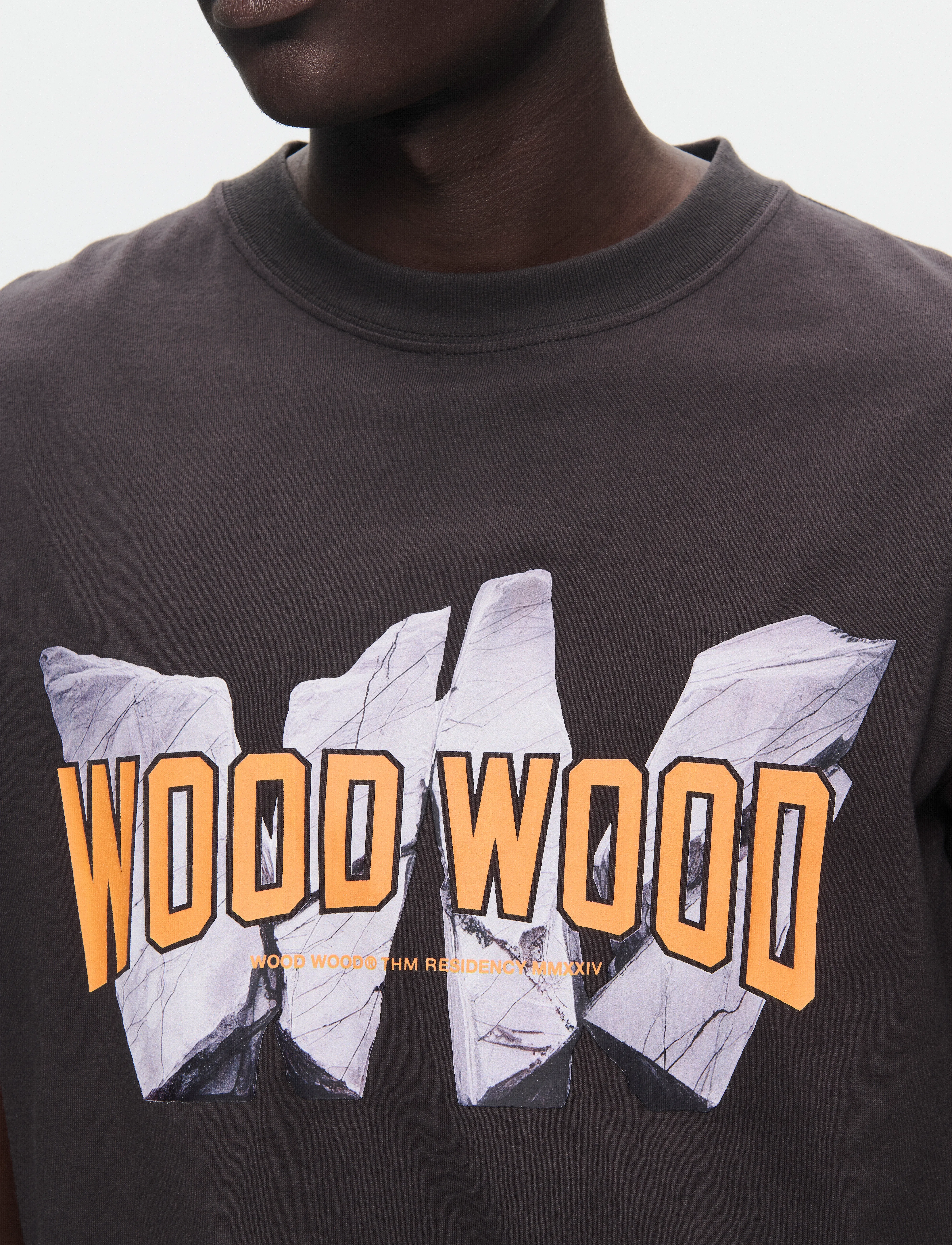 WOOD WOOD - WWBobby Archrock - marškinėliai trumpomis rankovėmis - licorice - 5