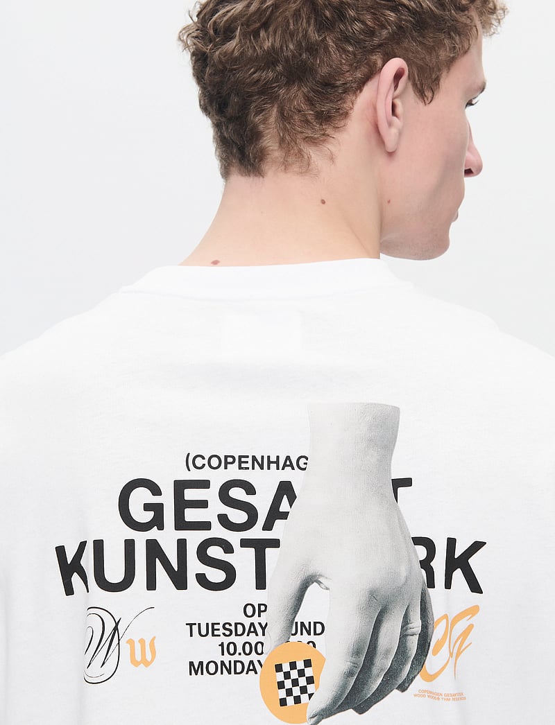 WOOD WOOD - WWHaider Gesart - kortærmede t-shirts - bright white - 5