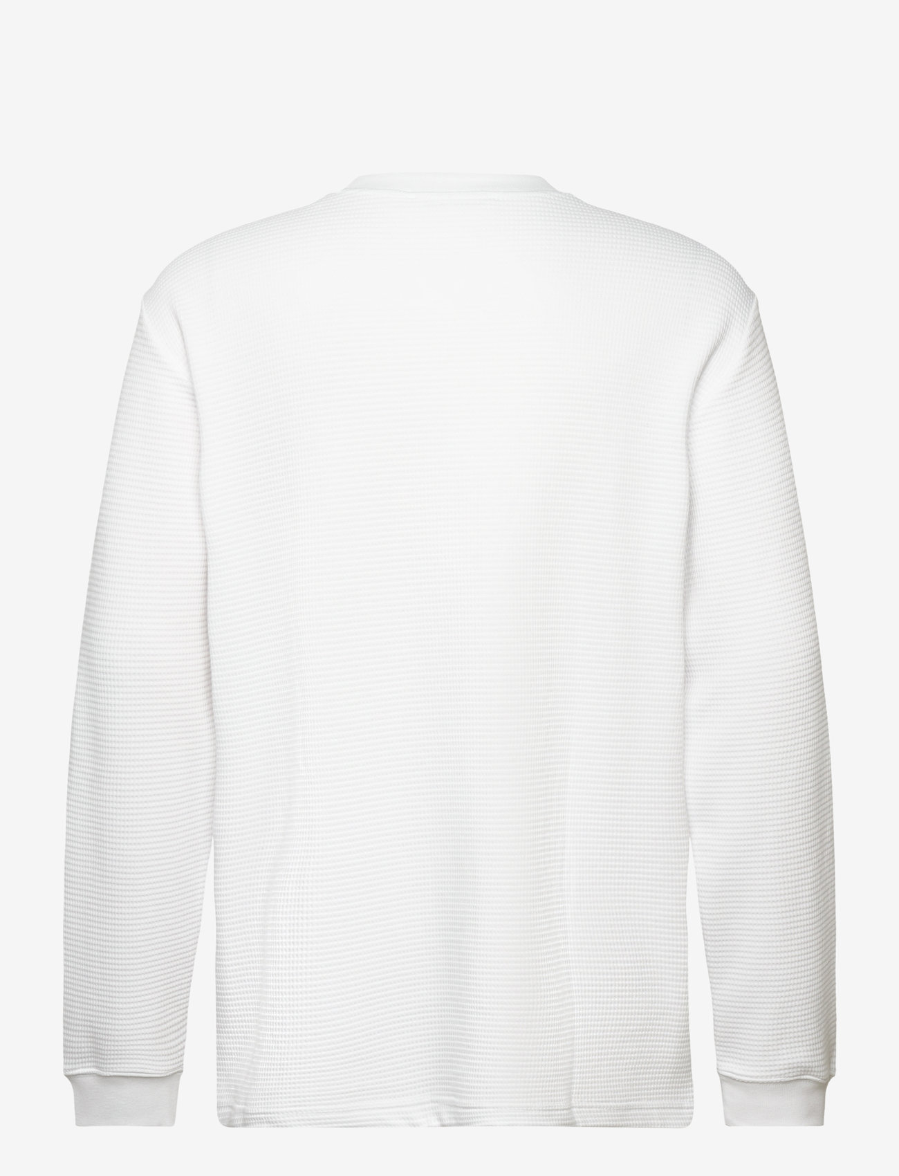 WOOD WOOD - WWHerc Waffle LS T-shirt - long-sleeved t-shirts - white - 1