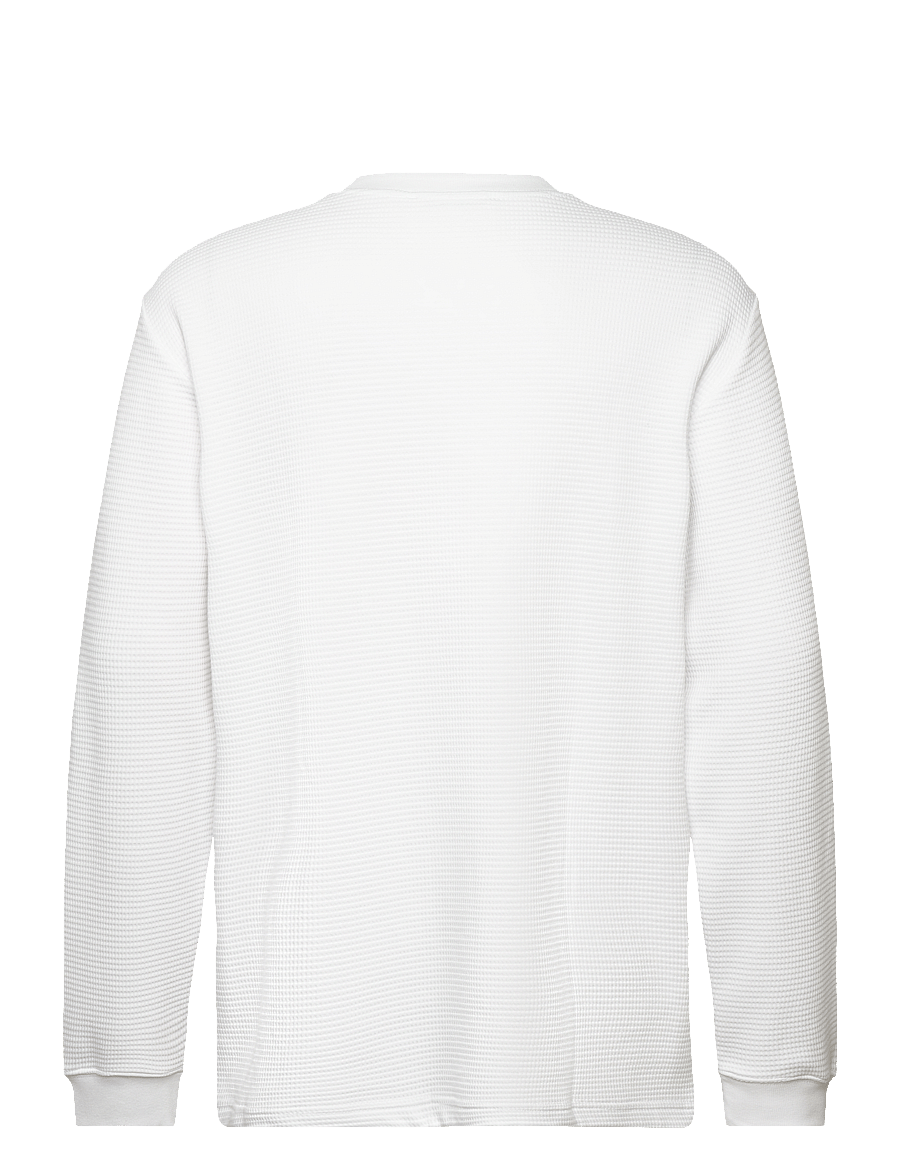 WOOD WOOD - WWHerc Waffle LS T-shirt - pikkade varrukatega t-särgid - white - 1