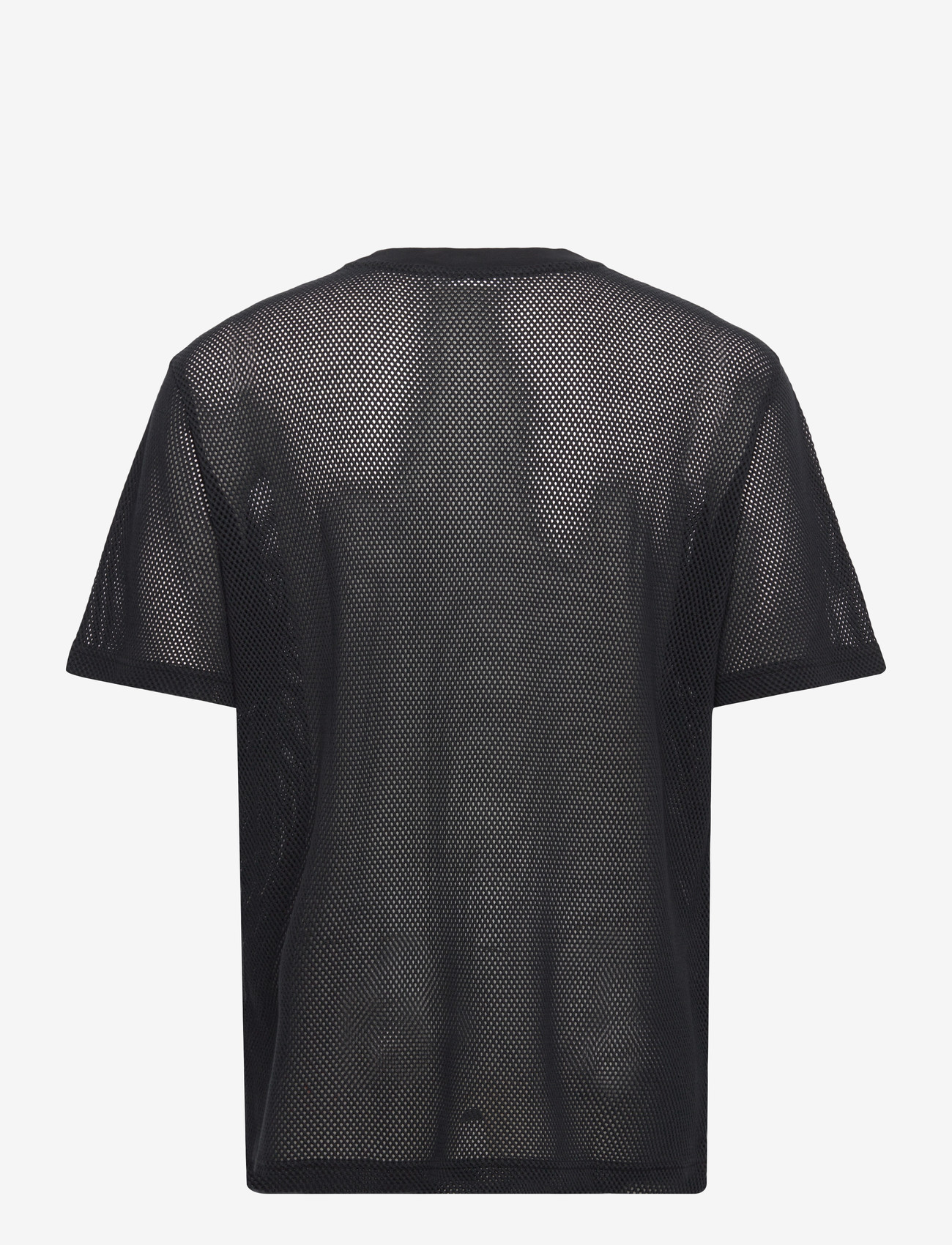 WOOD WOOD - WWHaider Mesh T-shirt - kortärmade t-shirts - black - 1