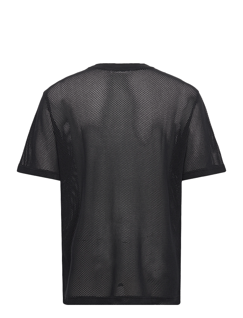 WOOD WOOD - WWHaider Mesh T-shirt - kortärmade t-shirts - black - 1