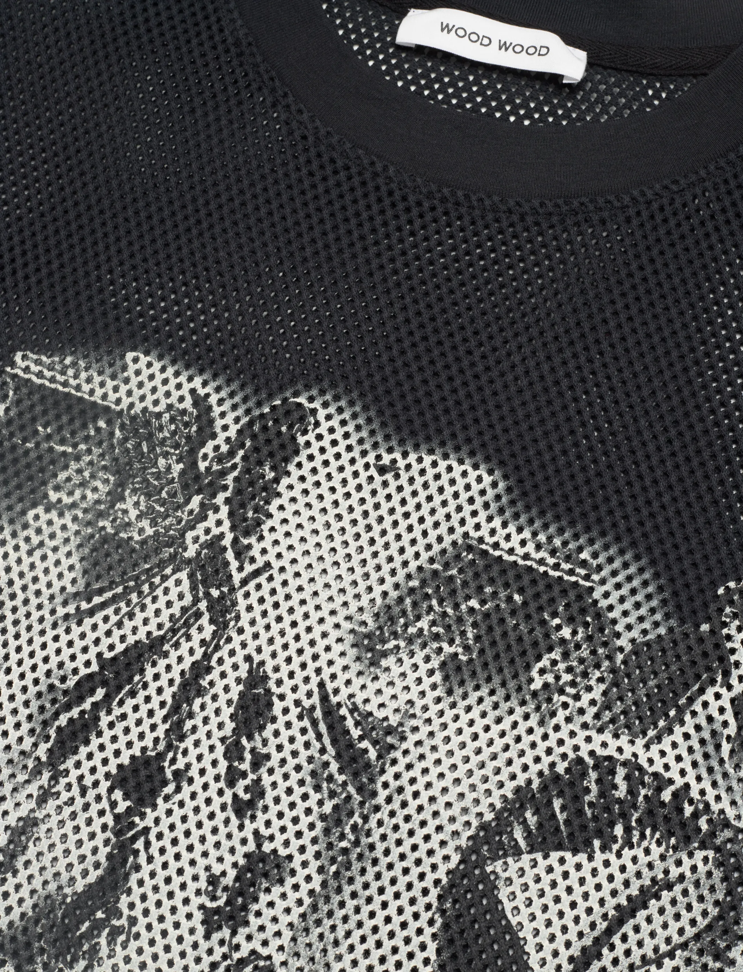 WOOD WOOD - WWHaider Mesh T-shirt - t-shirts à manches courtes - black - 2