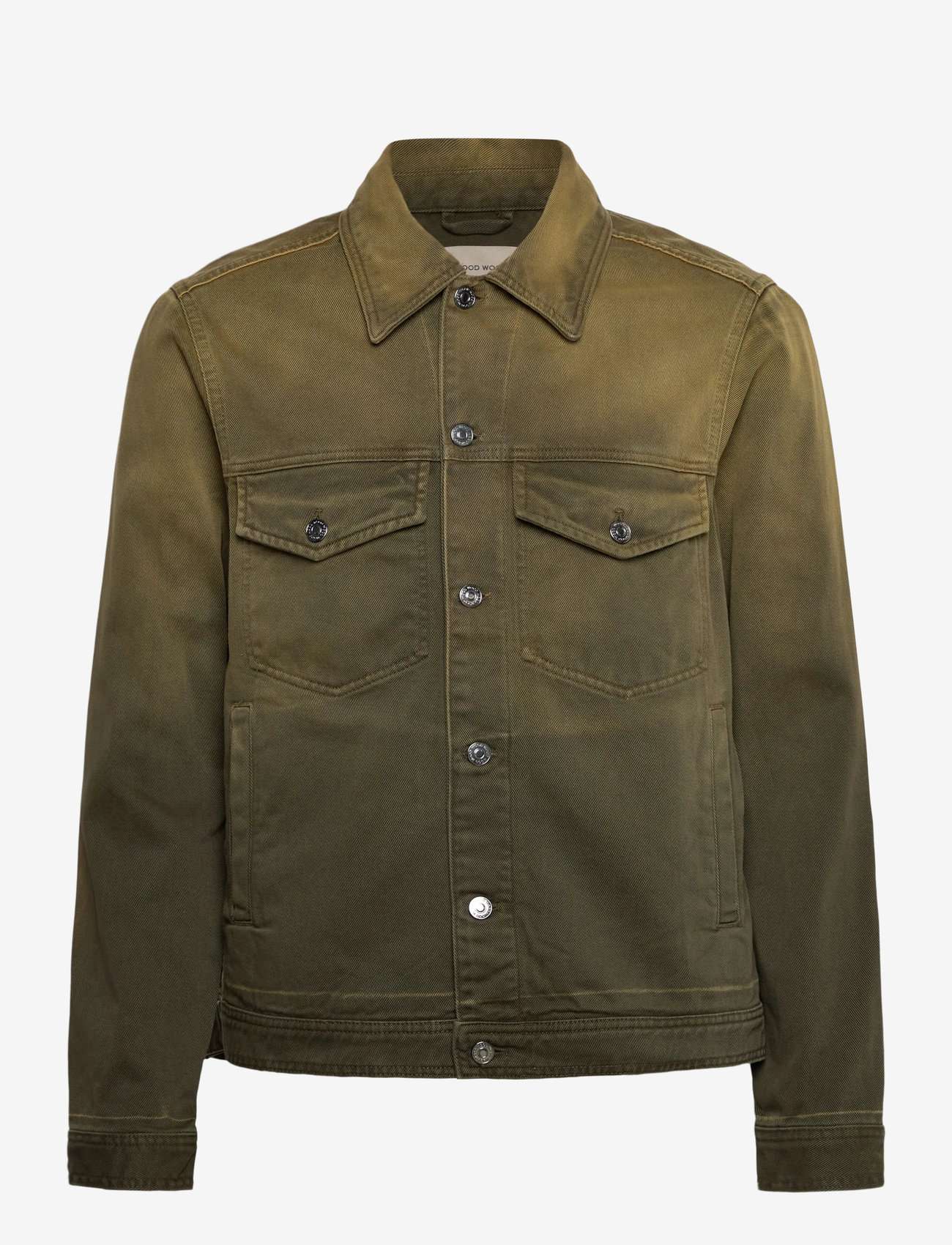 WOOD WOOD - WWIvan Denim Jacket - efterårsjakker - wet hem wash - 0