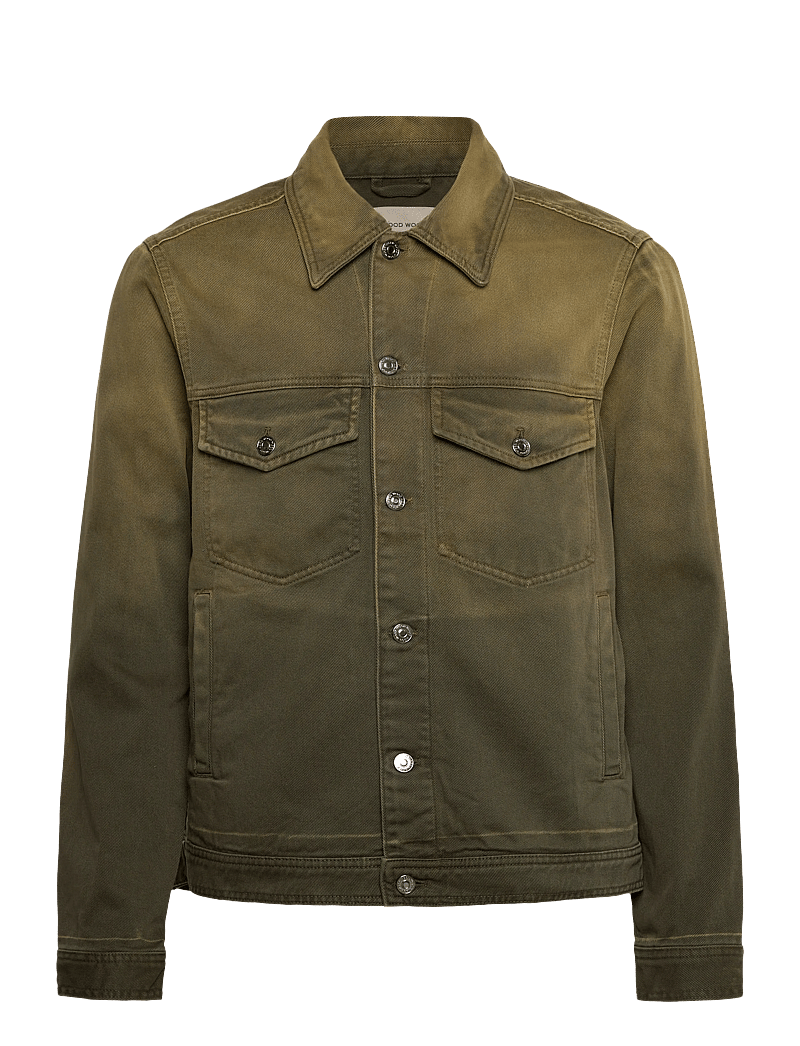 WOOD WOOD - WWIvan Denim Jacket - vårjackor - wet hem wash - 0