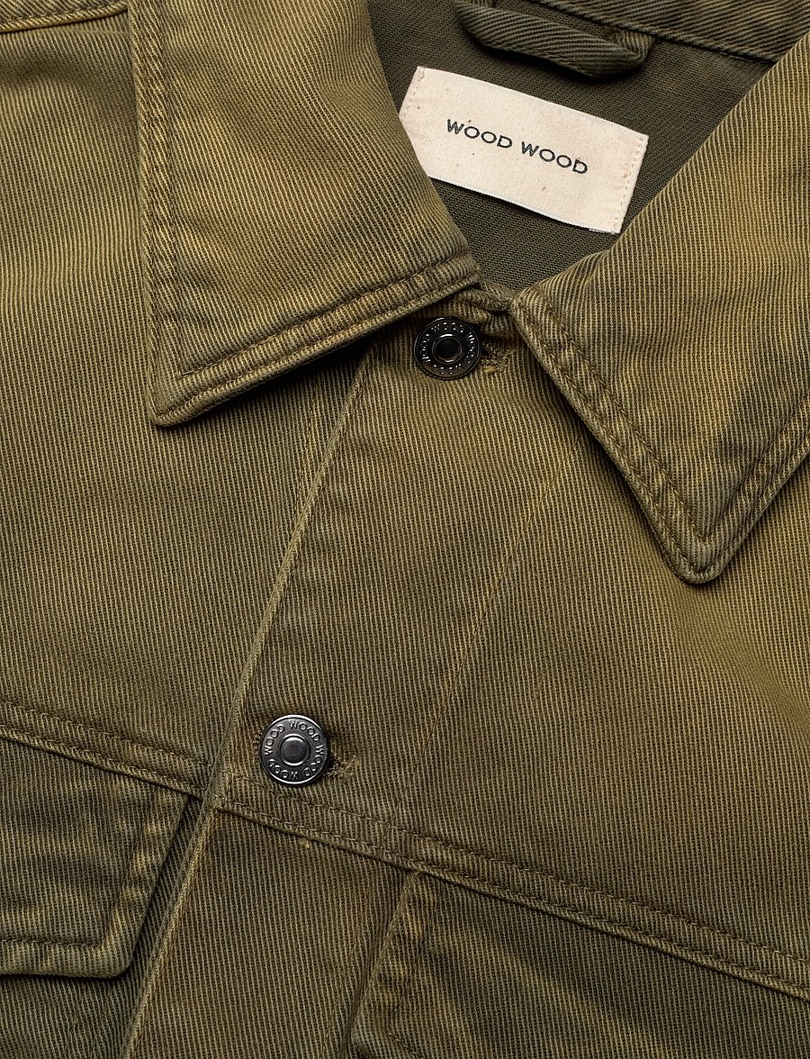 WOOD WOOD - WWIvan Denim Jacket - fall jackets - wet hem wash - 2