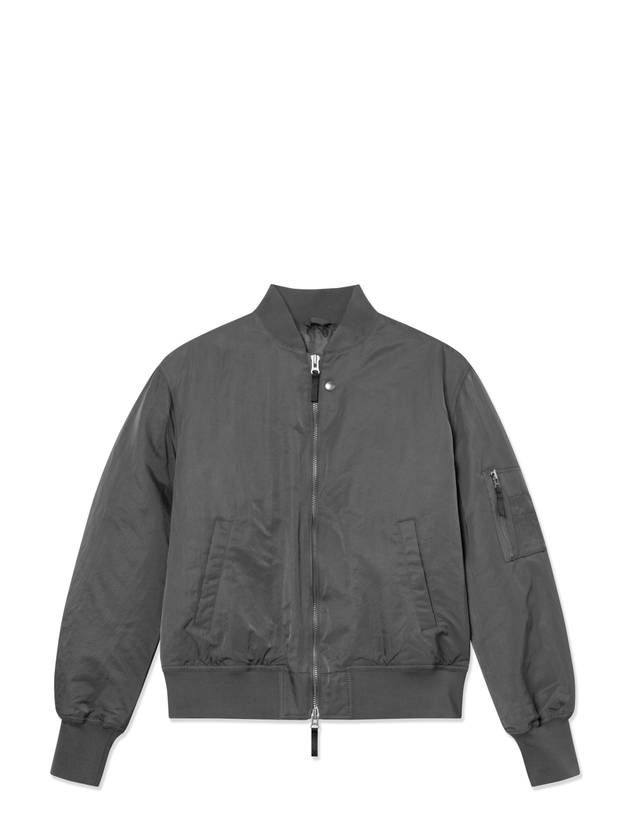 WOOD WOOD Wwmiley Elwyn Bomber Grau - S - Herren