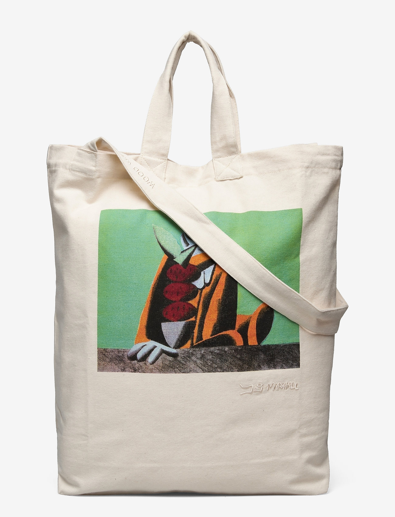 Wood Wood - High JM canvas shopper - off-white - 0