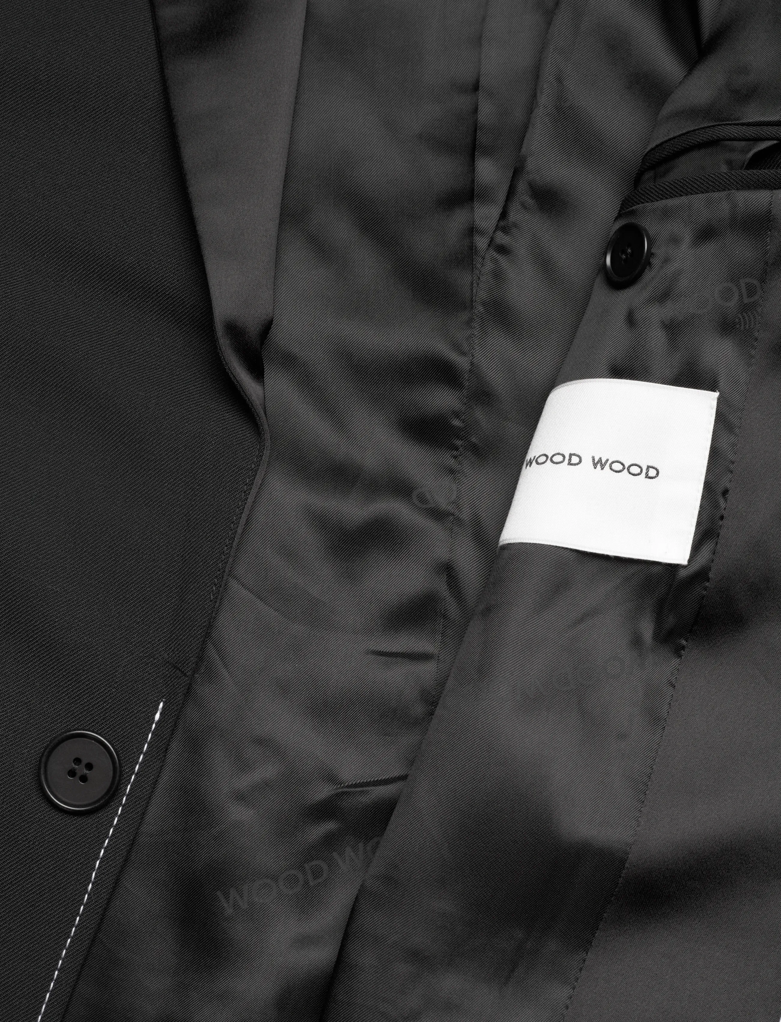 WOOD WOOD - WWConnell Blazer - smokinger - black - 4