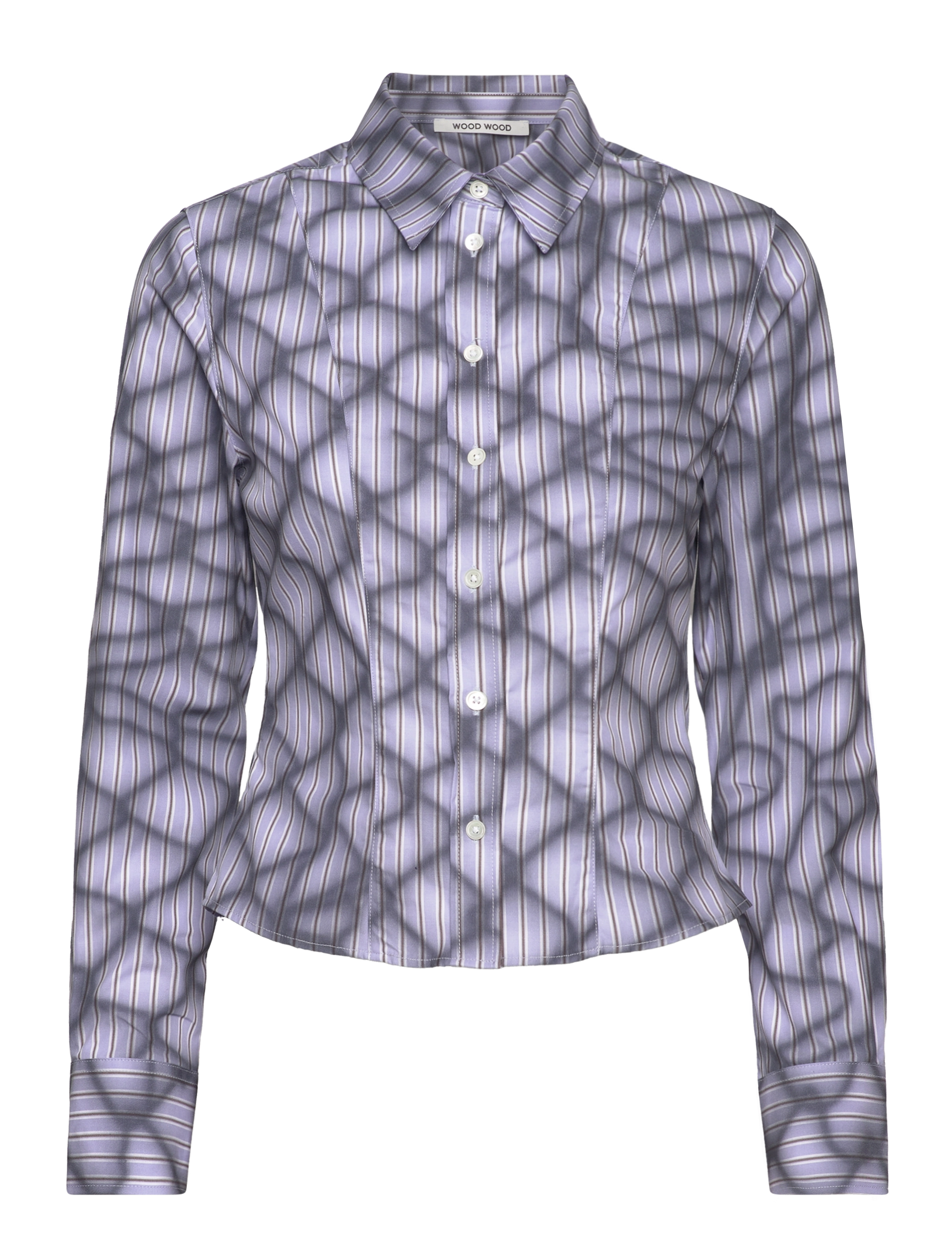 WOOD WOOD Grace Poplin Shirt Lila - 36 - Damen