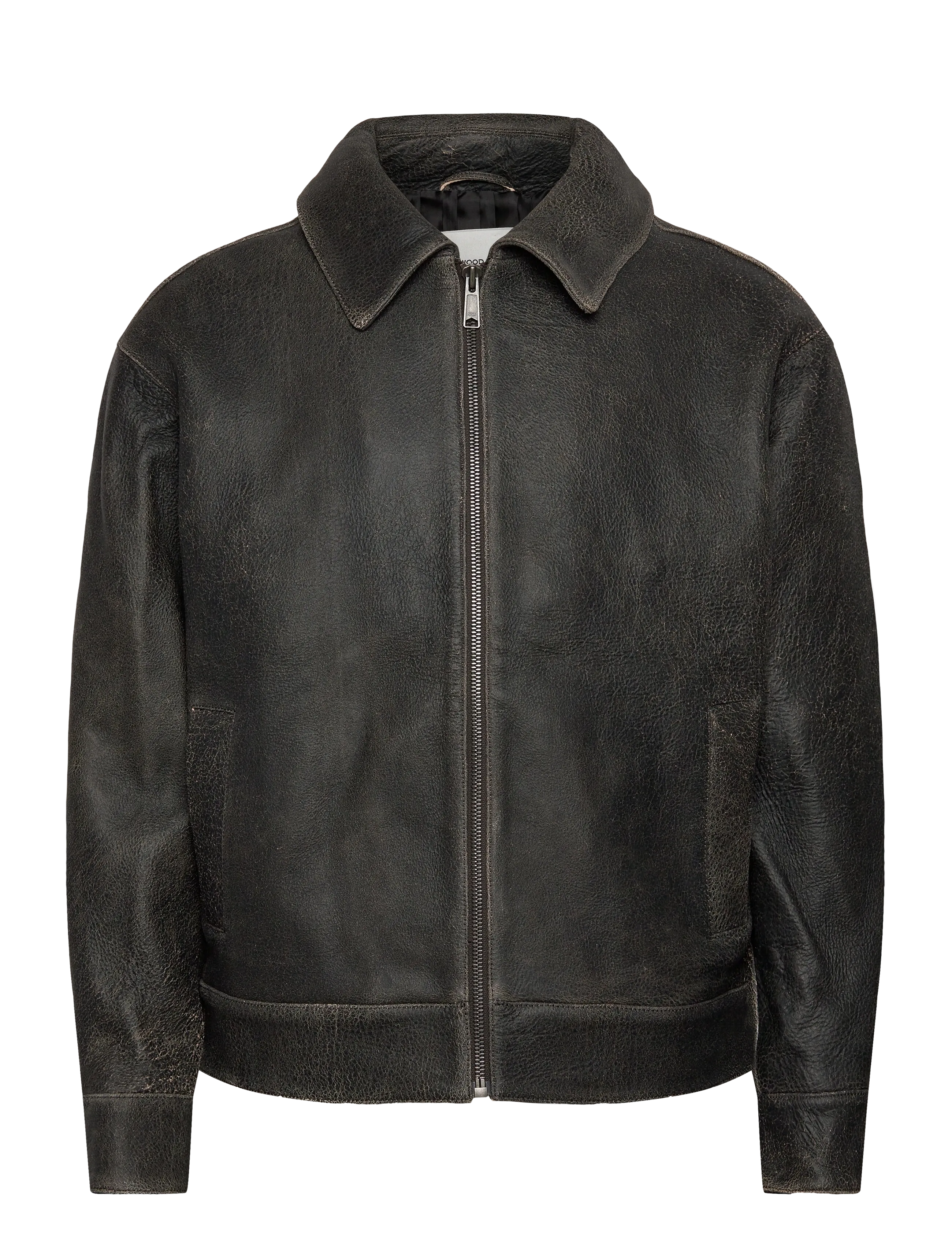 WWJacob Leather Jacket - BROWN CHOCOLATE