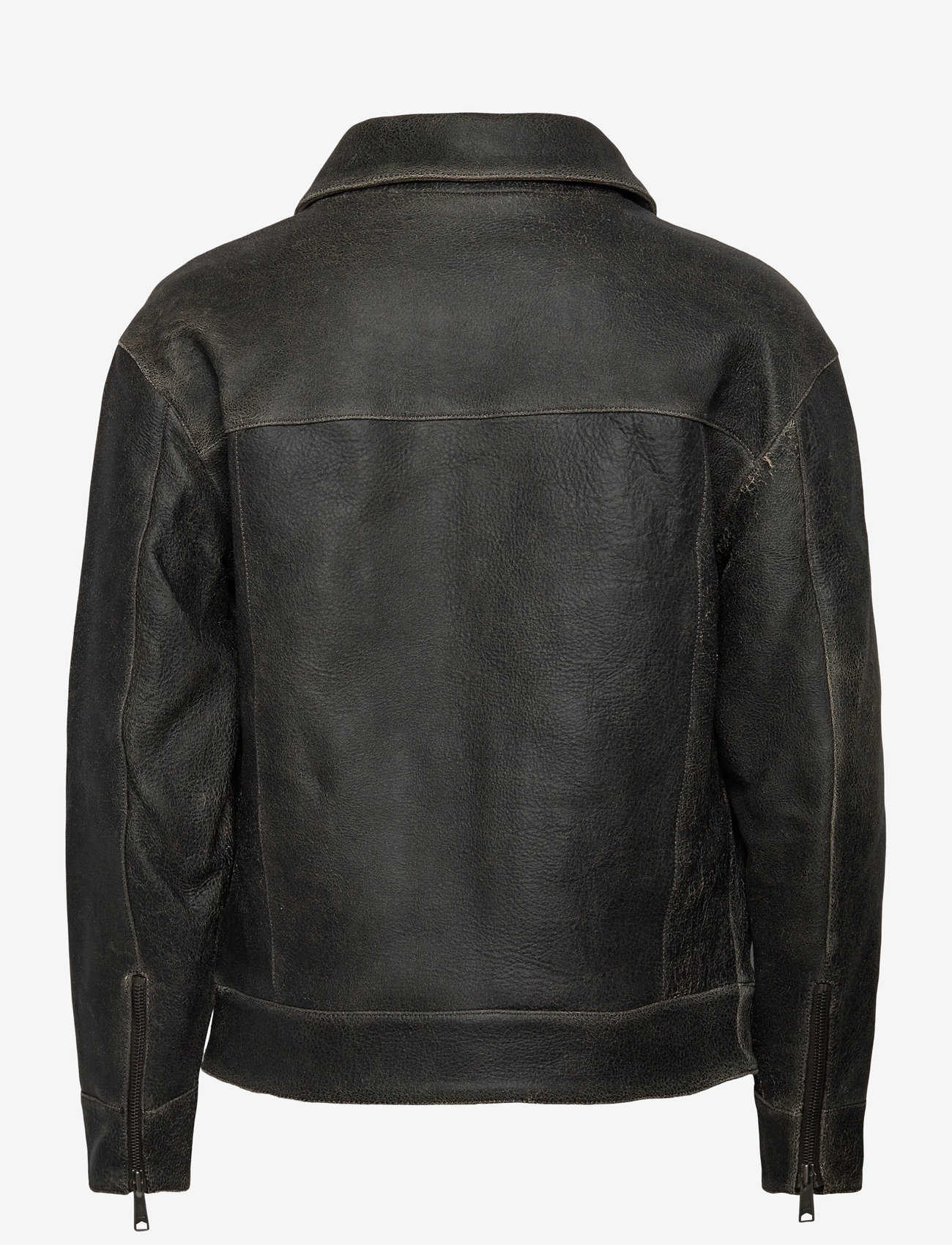 WOOD WOOD - WWJacob Leather Jacket - höstjackor - brown chocolate - 1