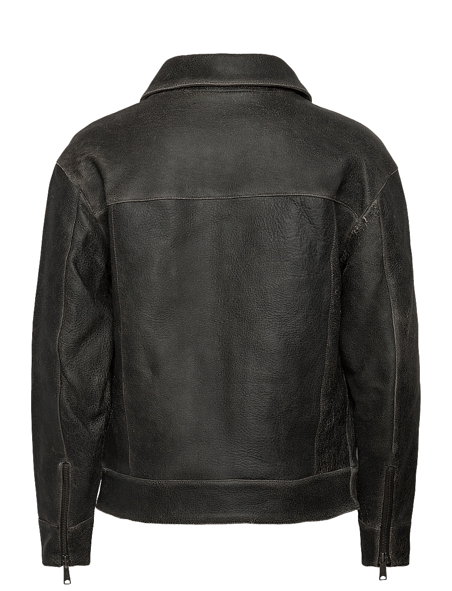 WOOD WOOD - WWJacob Leather Jacket - brown chocolate - 1