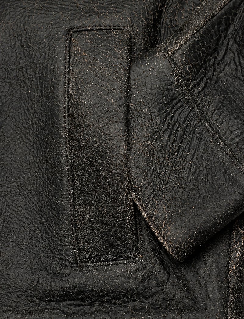 WOOD WOOD - WWJacob Leather Jacket - höstjackor - brown chocolate - 3