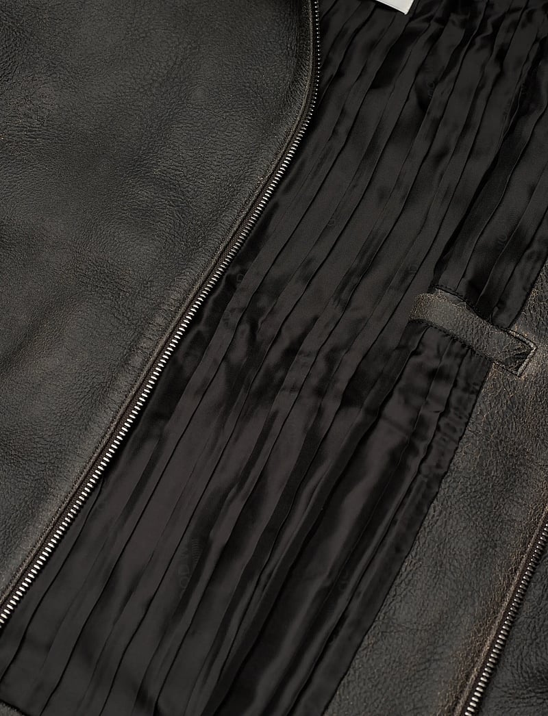 WOOD WOOD - WWJacob Leather Jacket - höstjackor - brown chocolate - 4