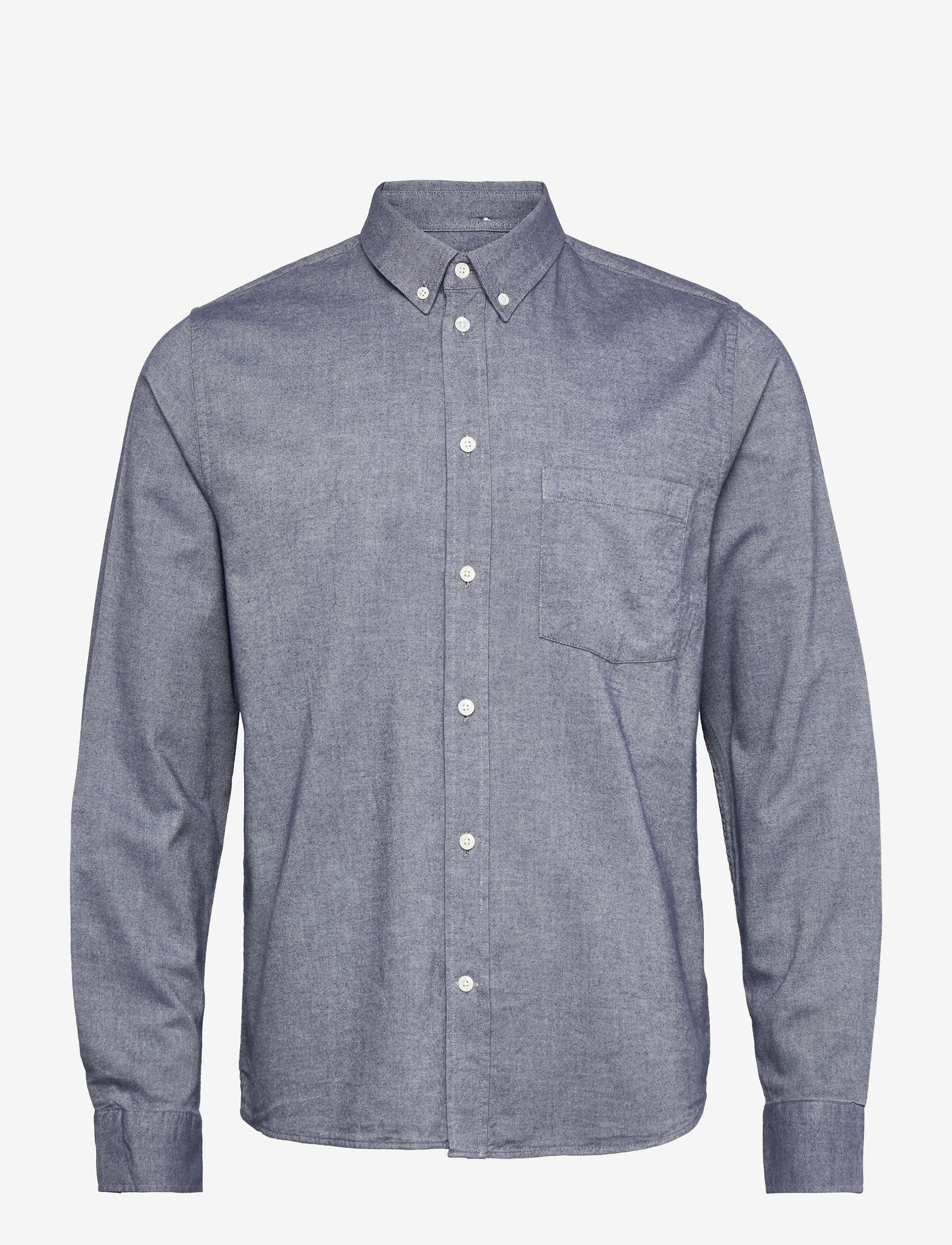 Wood Wood - Adam classic flannel shirt - blue steel - 0