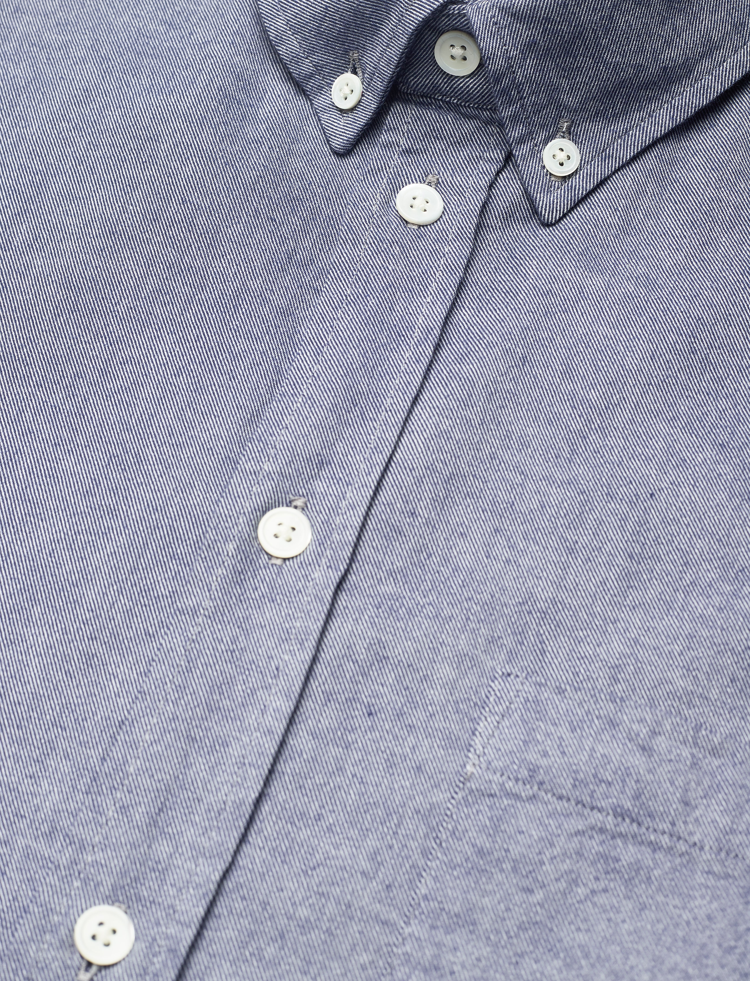 Wood Wood - Adam classic flannel shirt - blue steel - 3