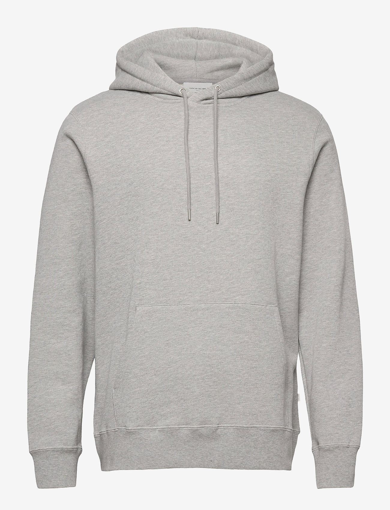 Wood Wood - Eddie classic hoodie - grey melange - 0