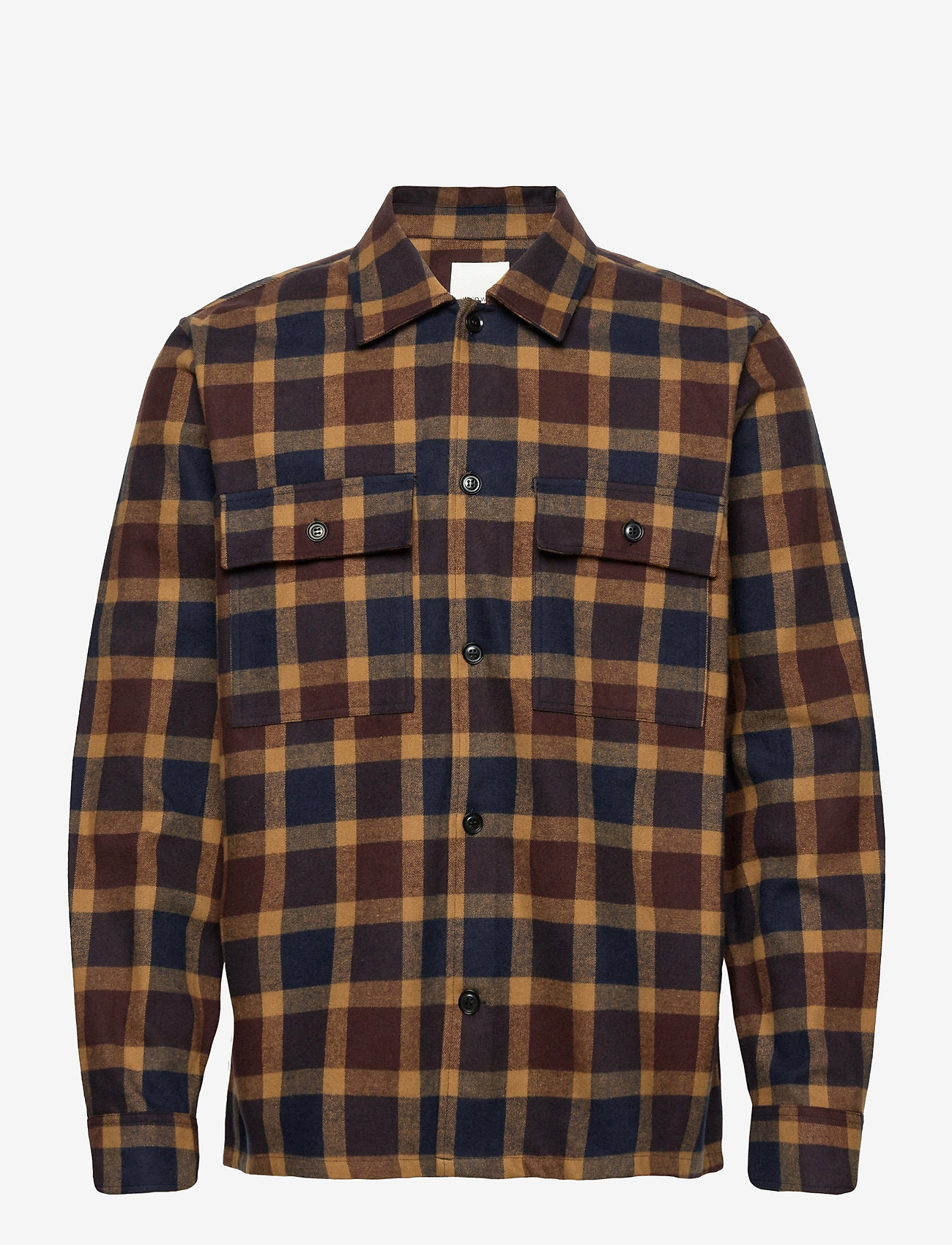 Wood Wood - Franco shirt - navy check - 0