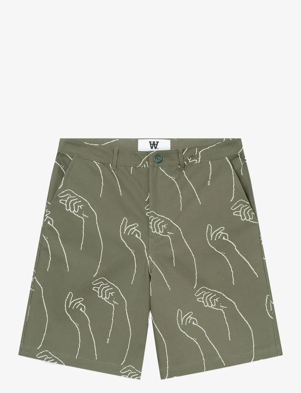 WOOD WOOD - WWfallon Short - casual shorts - dusty olive - 1