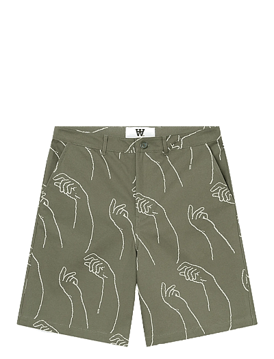 WOOD WOOD WWfallon Short - Vabaaja lühikesed püksid - DUSTY OLIVE / green