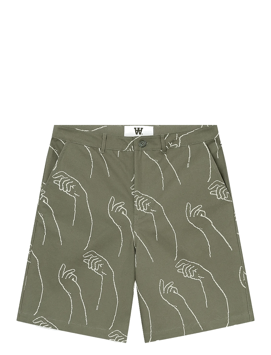 WOOD WOOD - WWfallon Short - freizeitshorts - dusty olive - 1