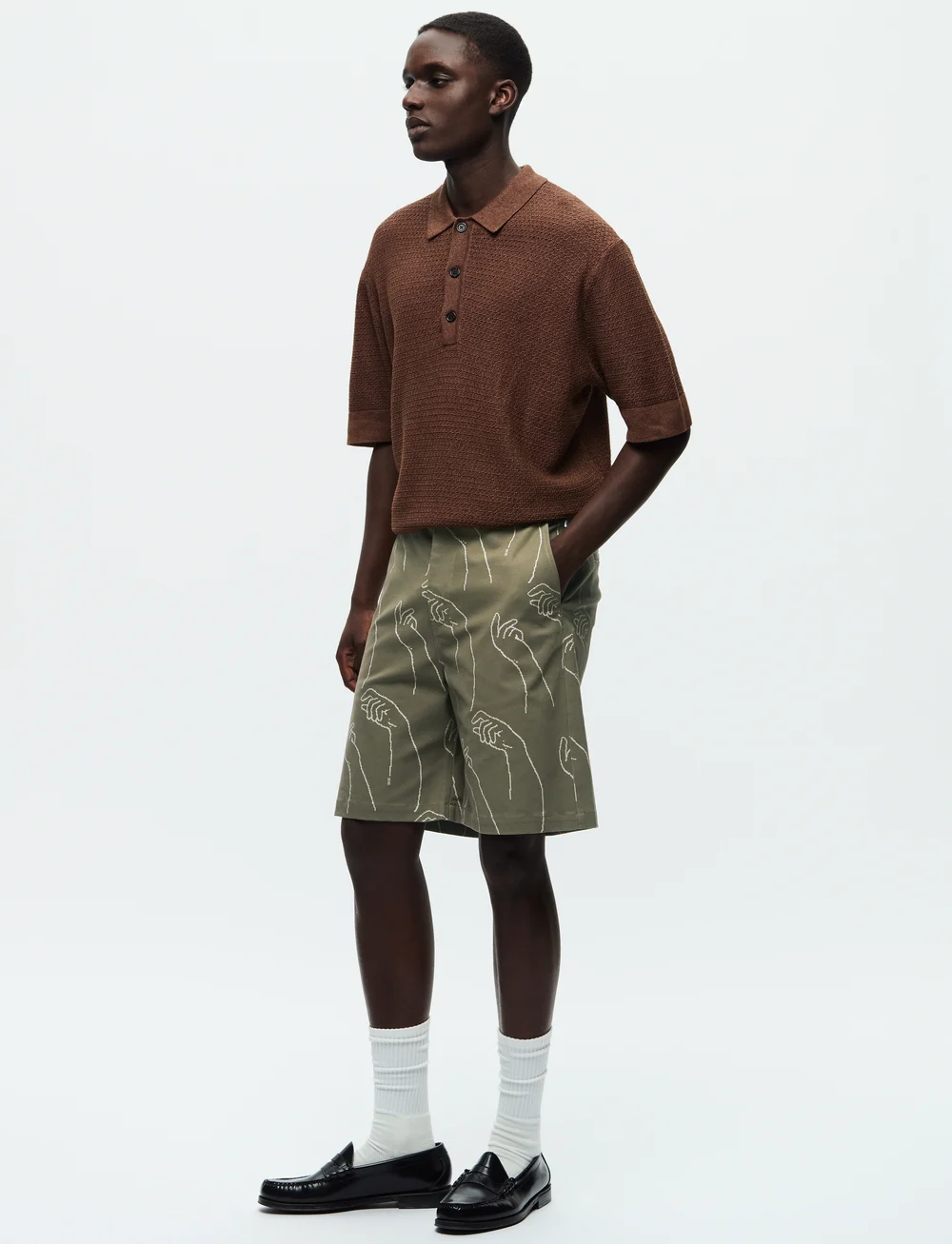 WOOD WOOD - WWfallon Short - casual shorts - dusty olive - 0