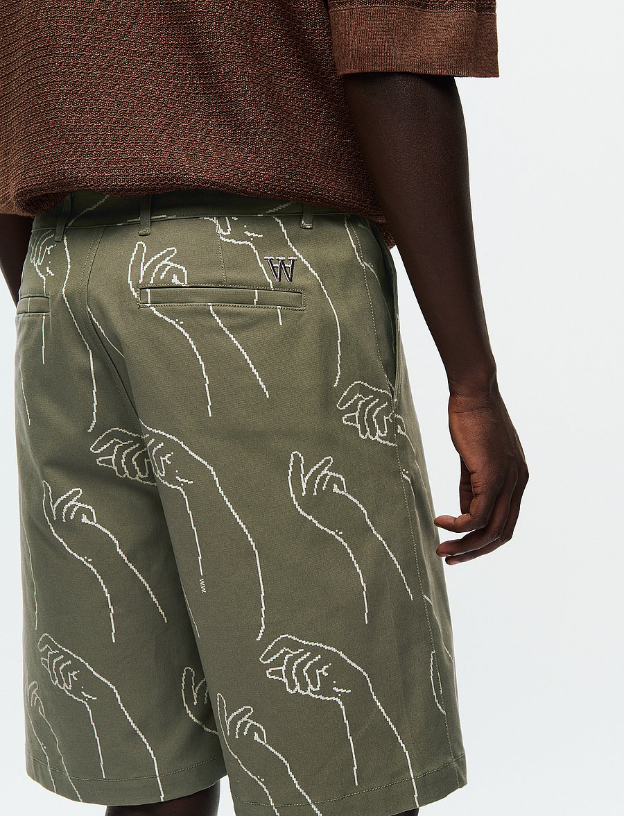 WOOD WOOD - WWfallon Short - freizeitshorts - dusty olive - 3