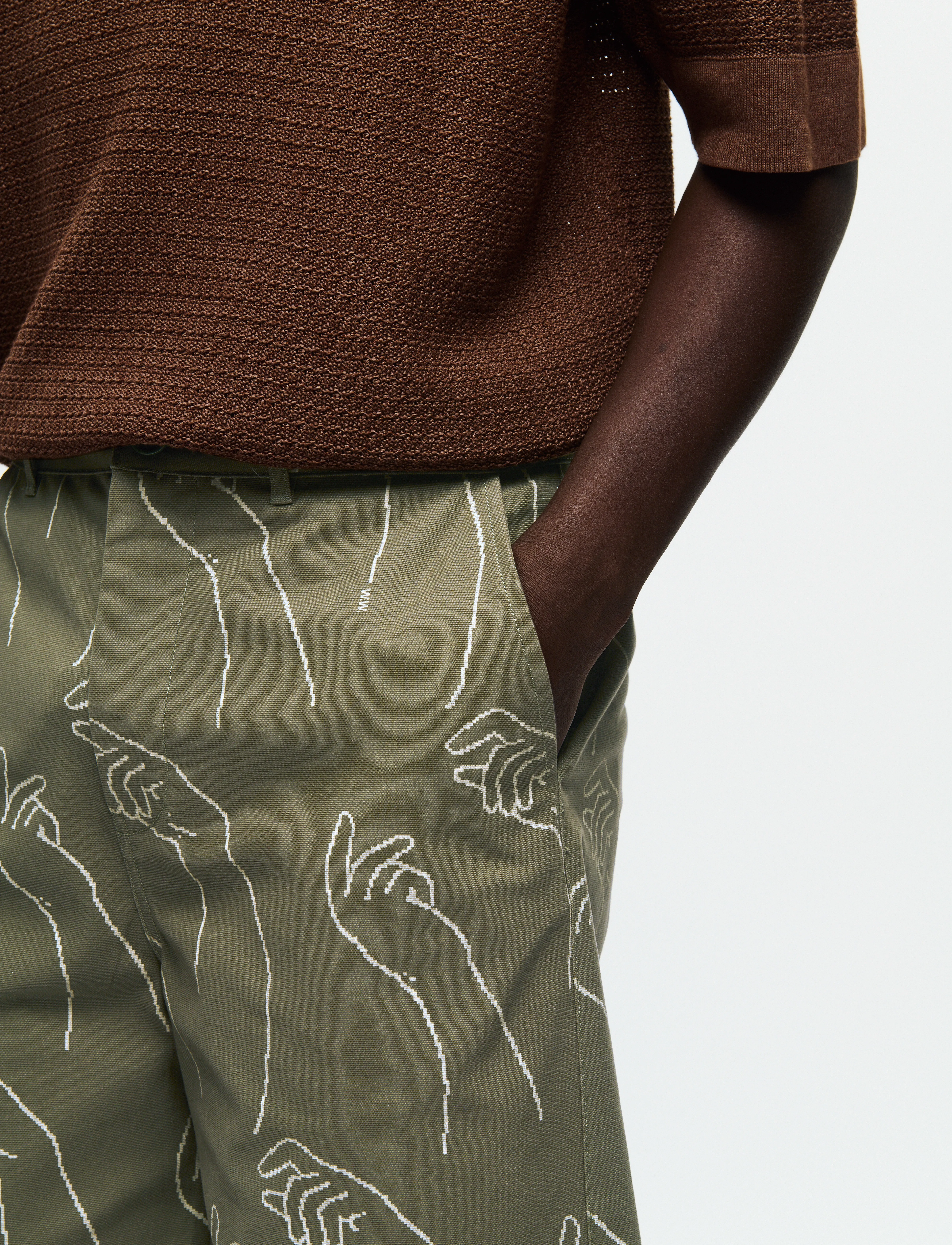 WOOD WOOD WWfallon Short - Streetstyle - DUSTY OLIVE / green