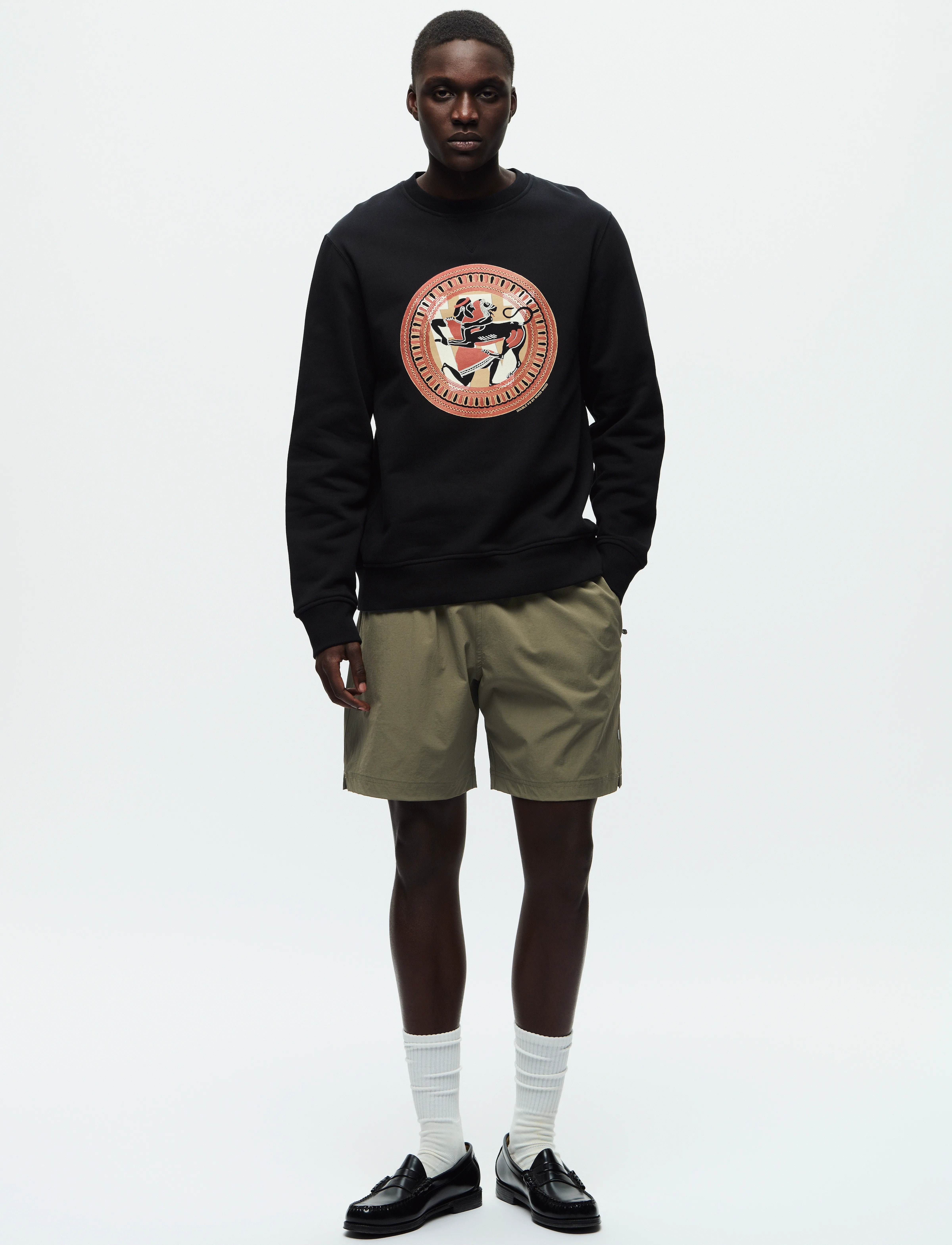 WOOD WOOD WWsage Short - Streetwear - DUSTY OLIVE / green