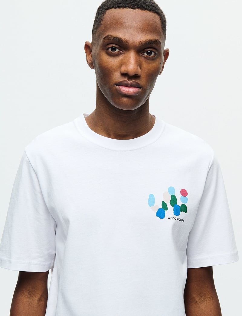 WOOD WOOD - WWBobby - kortærmede t-shirts - bright white - 5