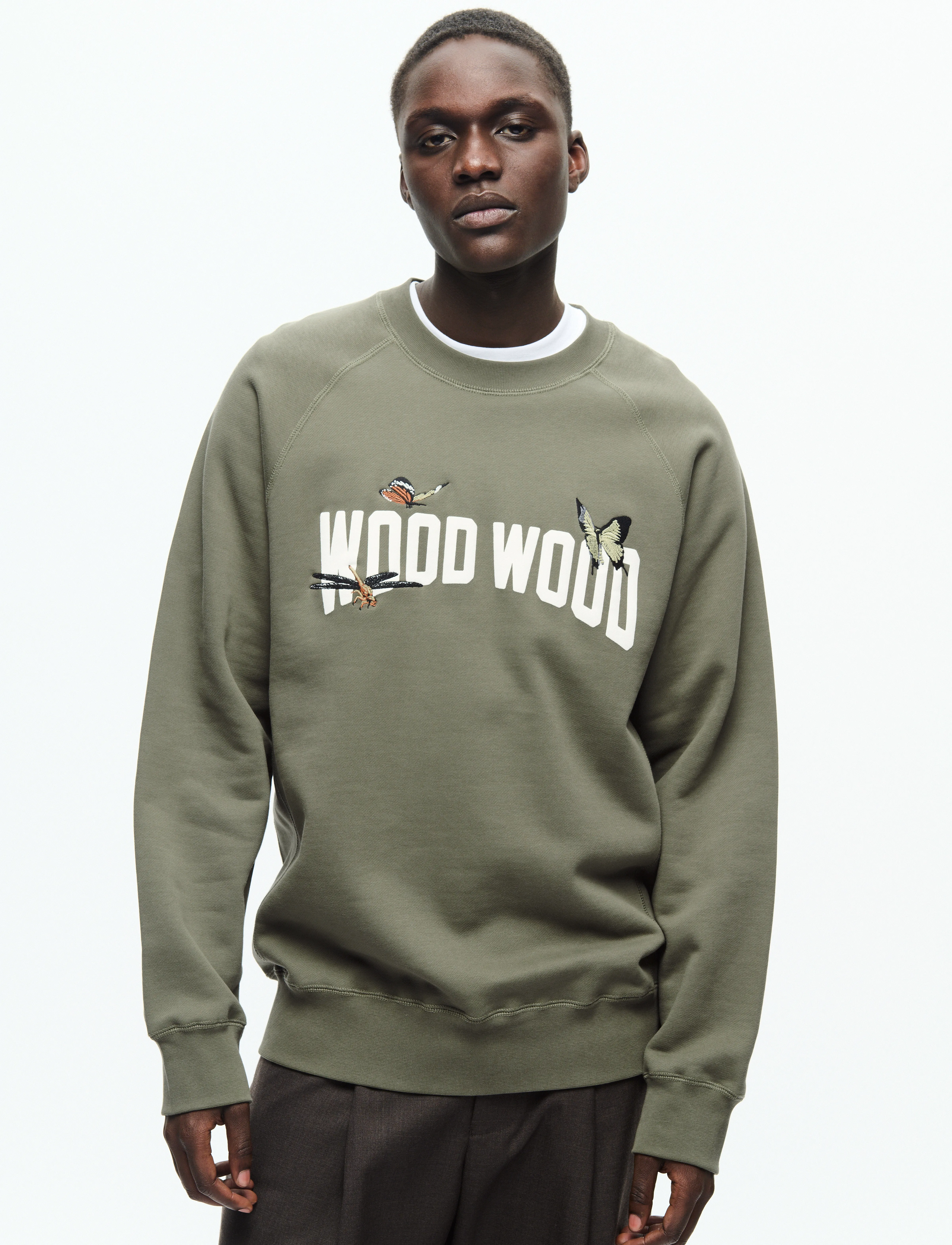 WOOD WOOD WWHester - Tøj - DUSTY OLIVE / green