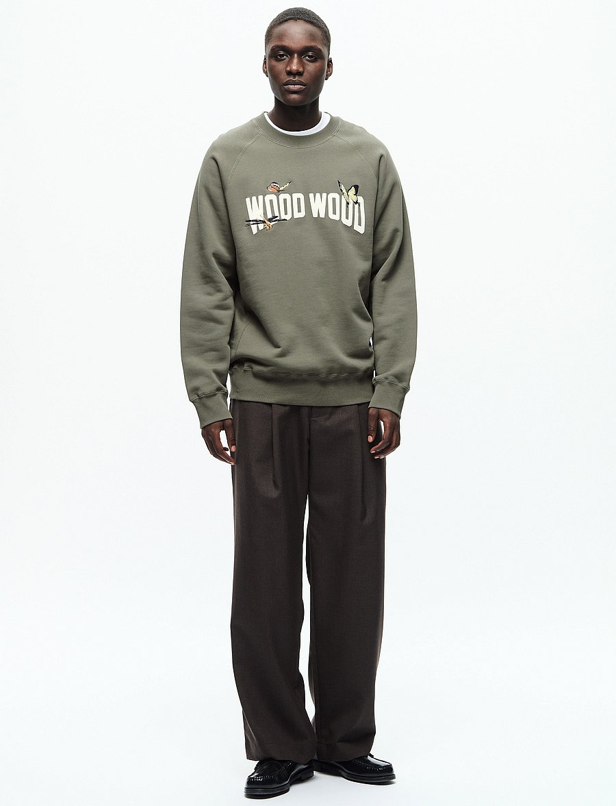 WOOD WOOD - WWHester - sweatshirts - dusty olive - 2