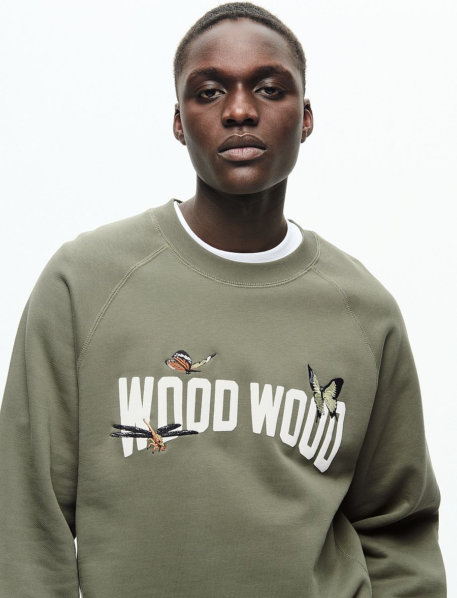 WOOD WOOD - WWHester - sweatshirts - dusty olive - 4