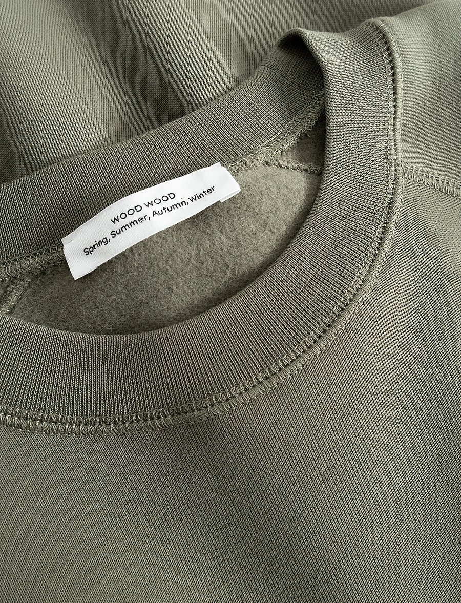 WOOD WOOD - WWHester - sweatshirts - dusty olive - 5