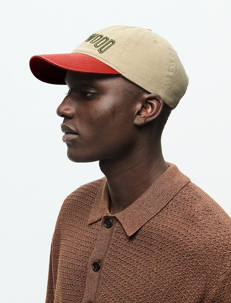 WOOD WOOD - WWArch cap - kepsar - garnet - 2