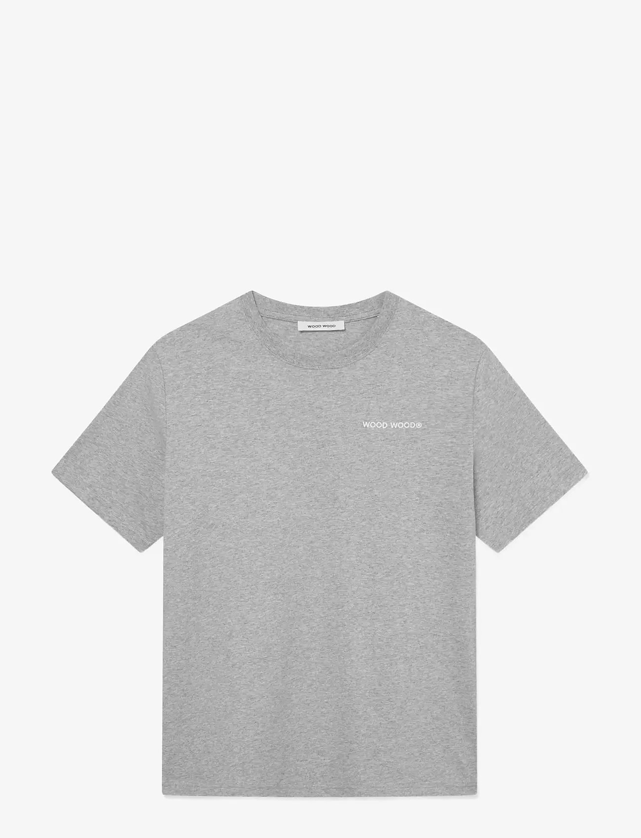 WOOD WOOD - WWBobby - kortärmade t-shirts - light melange grey - 1