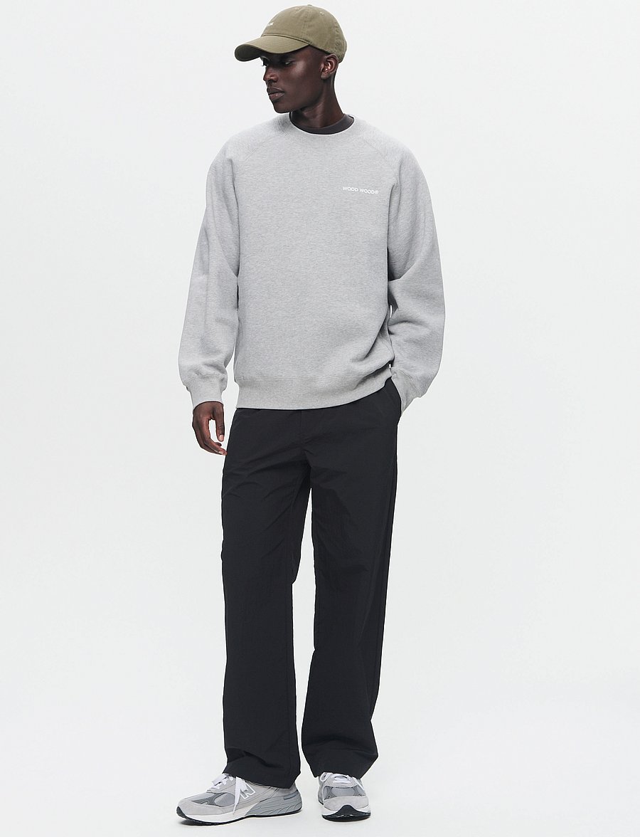 WOOD WOOD - WWHester chest print - sweatshirts - light melange grey - 2