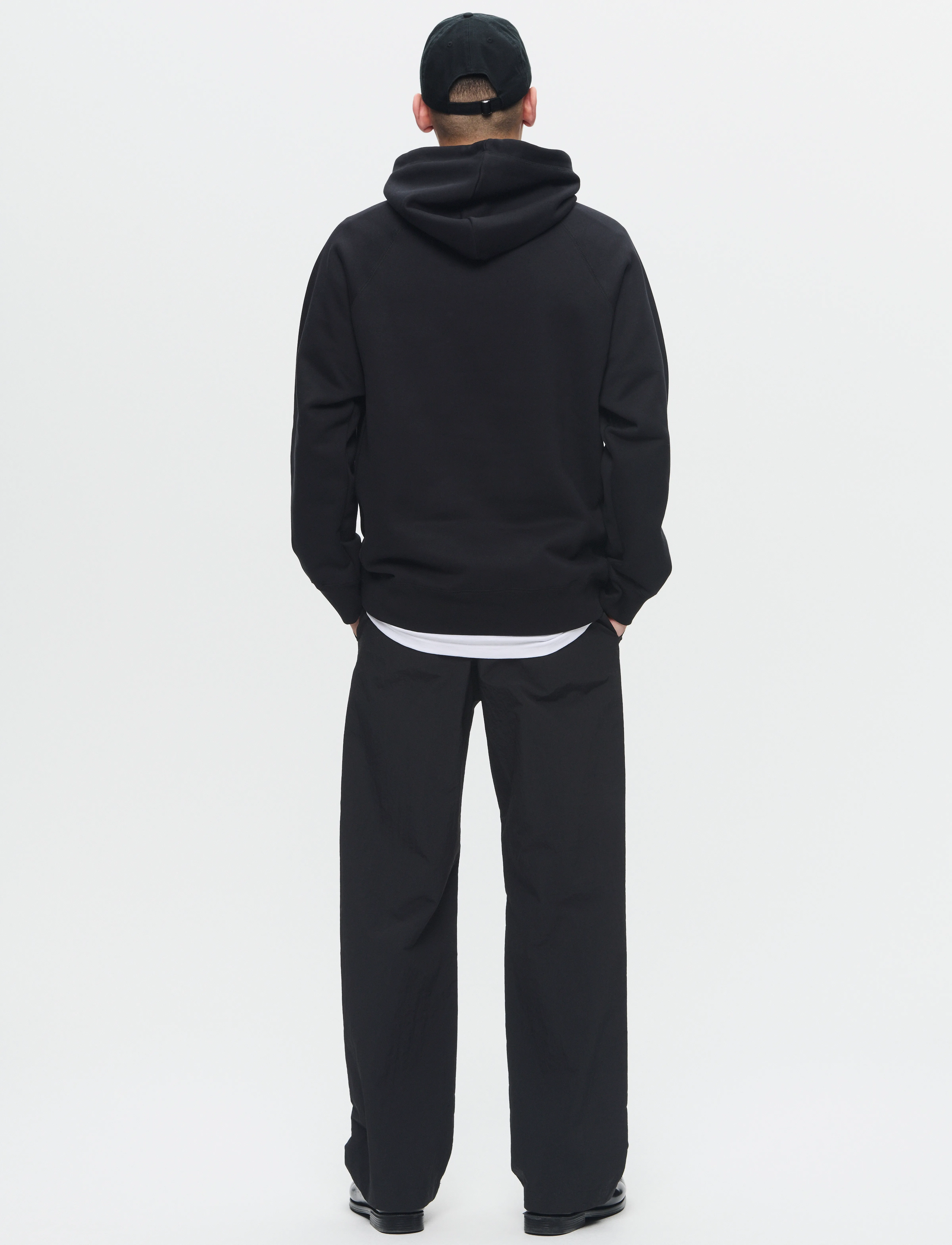 WOOD WOOD - WWFred hoodie chest print - kapuzenpullover - black beauty - 3