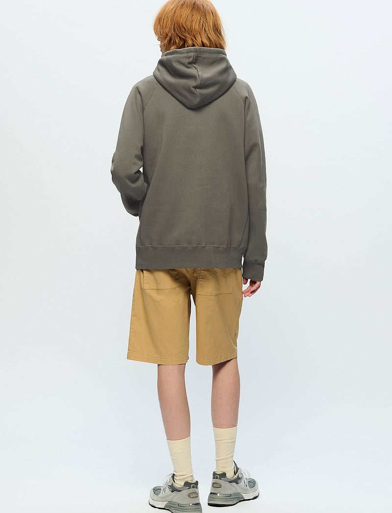 WOOD WOOD - WWFred hoodie chest print - hoodies - dusty olive - 3