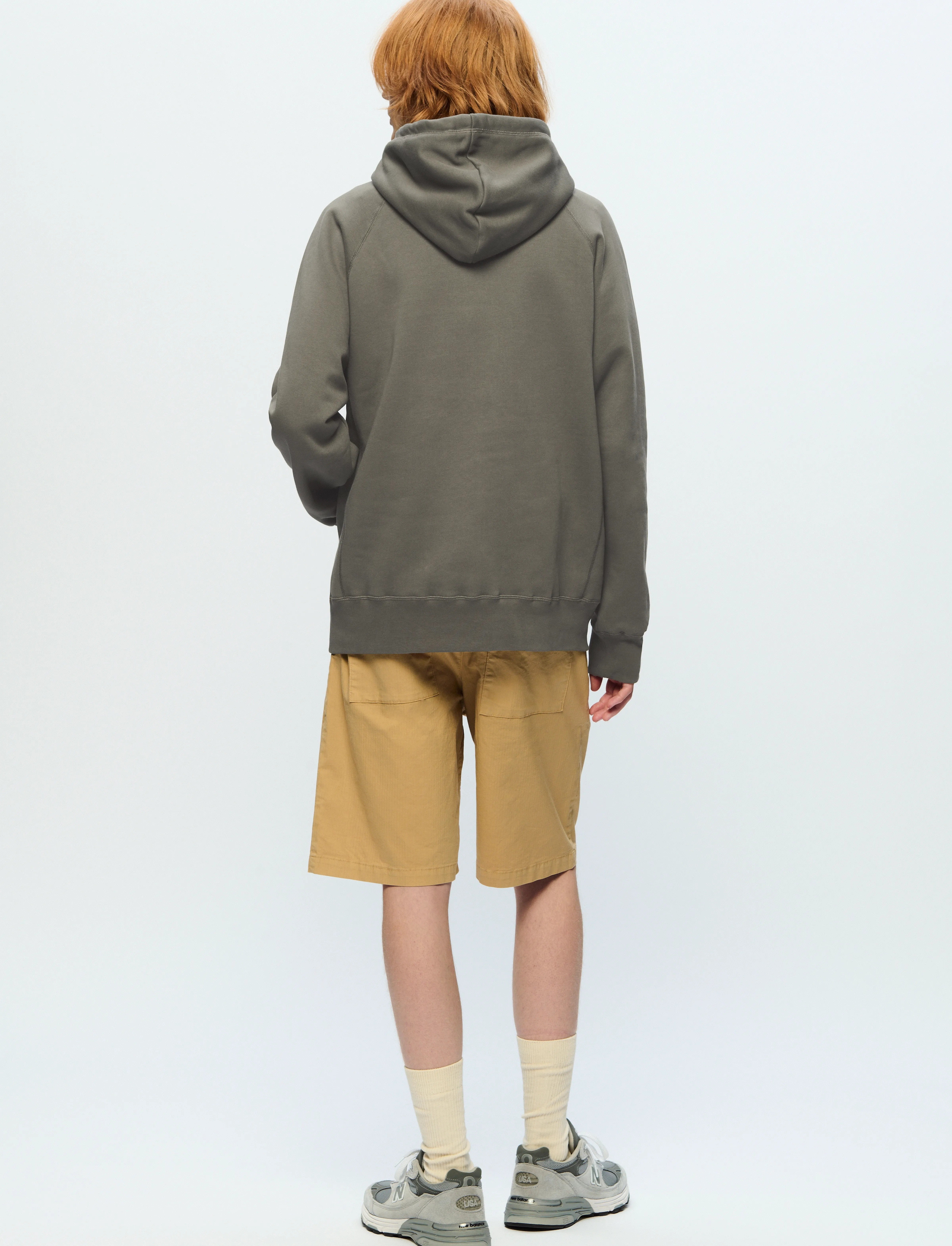 WOOD WOOD - WWFred hoodie chest print - hættetrøjer - dusty olive - 3