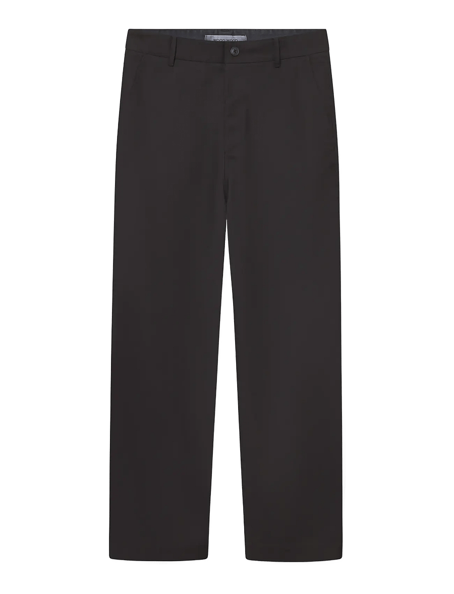 WOOD WOOD - WWHenry trousers 25185 - casual bukser - black - 1