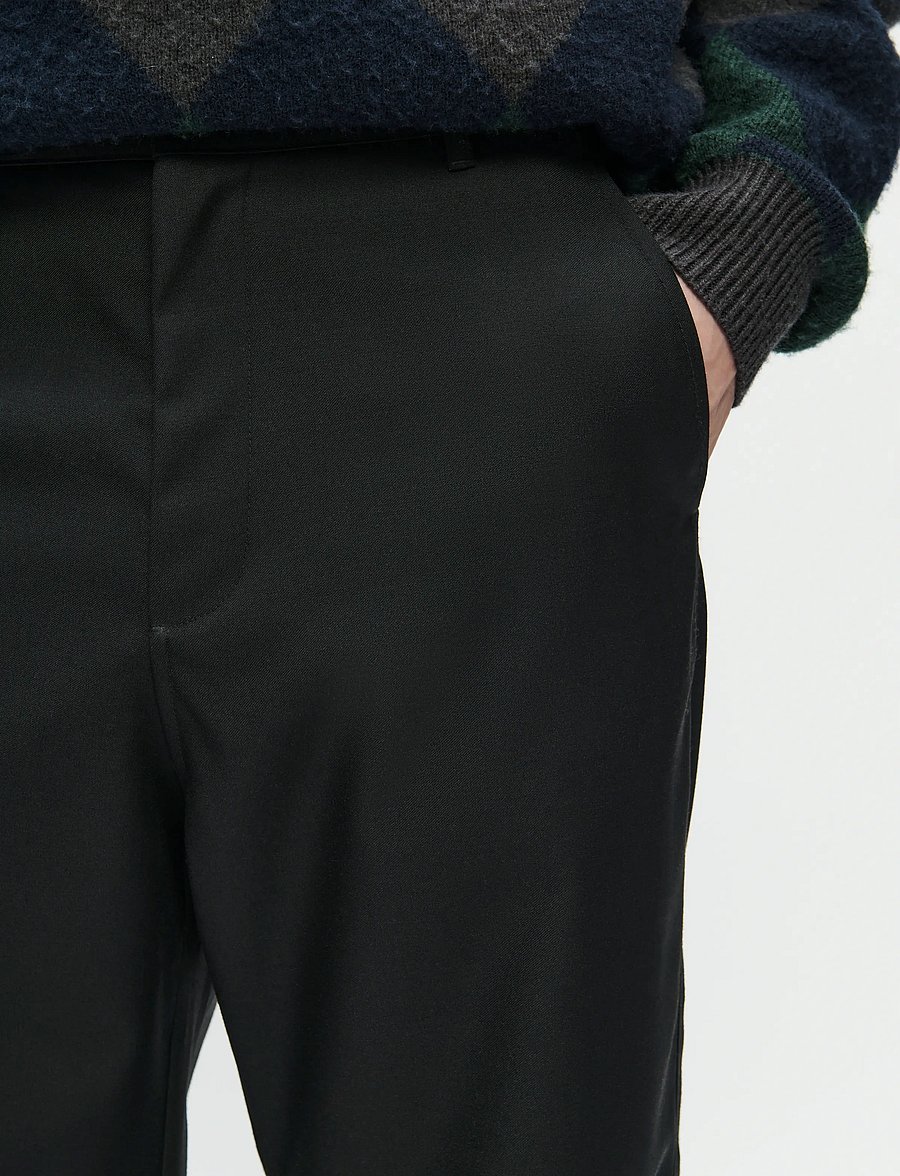 WOOD WOOD - WWHenry trousers 25185 - casual bukser - black - 4