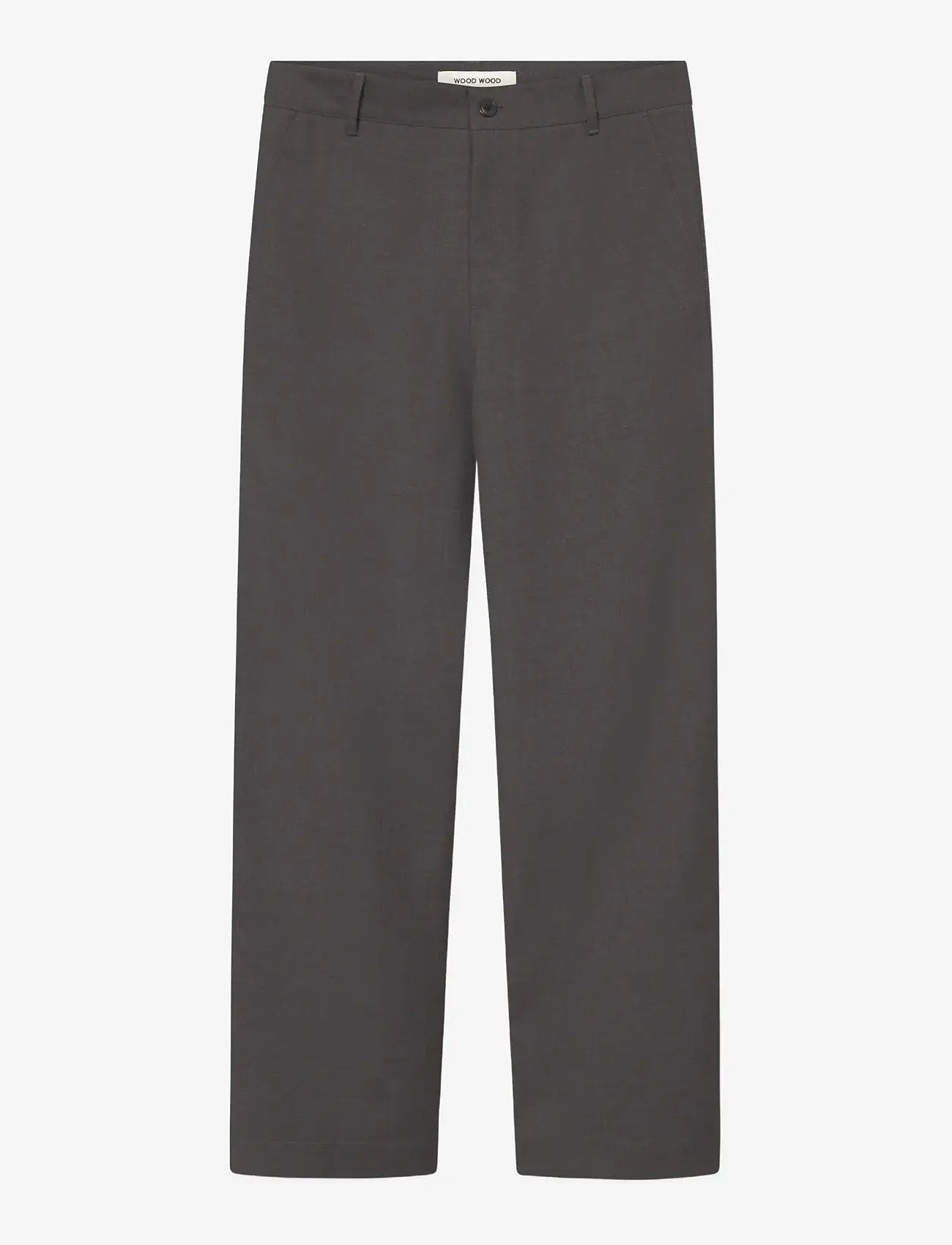 WOOD WOOD - WWHenry trousers 25185 - casual byxor - dark grey melange - 1