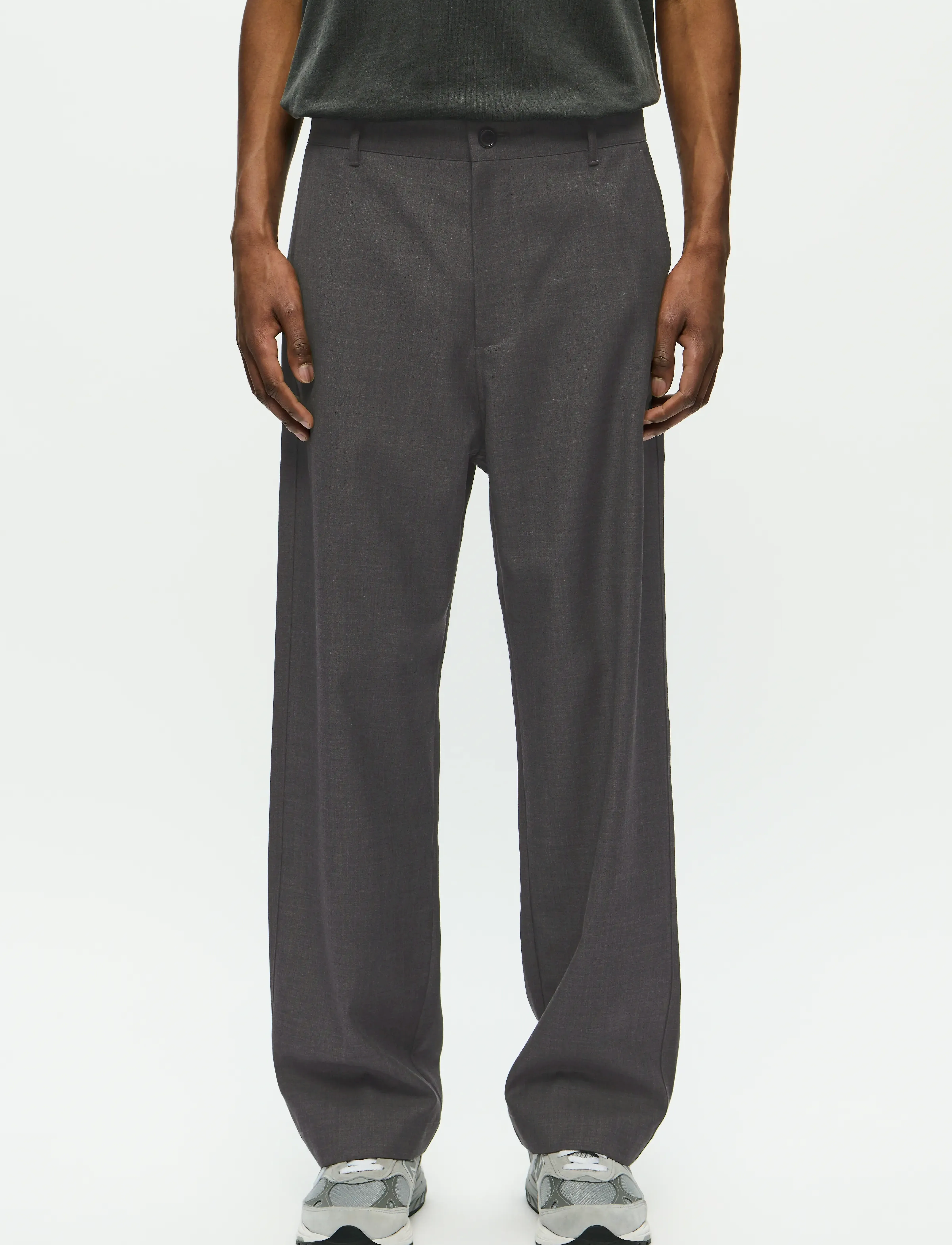 WOOD WOOD Wwhenry Trousers 25185, XL, Grey, Bukser > Afslappet, Herre