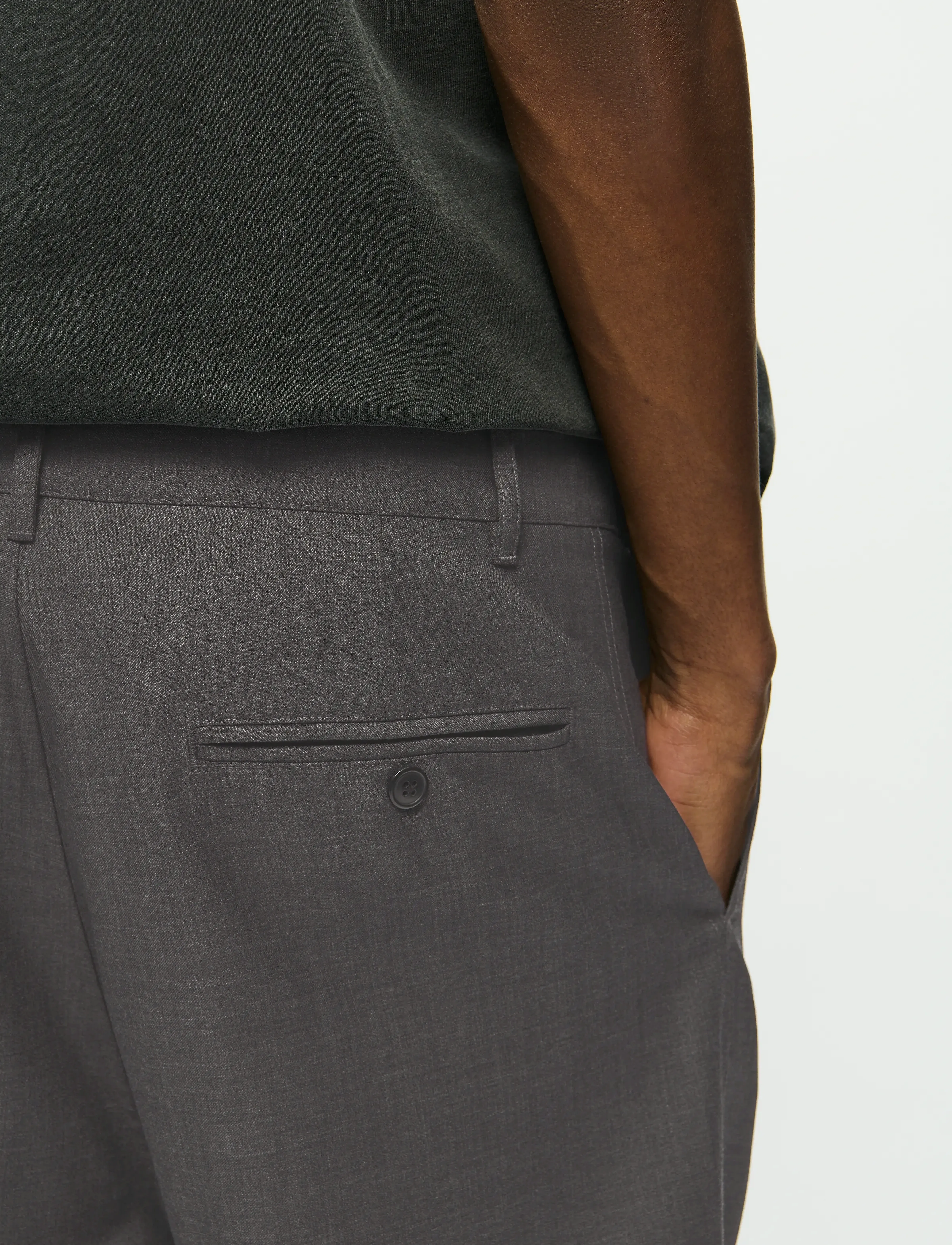 WOOD WOOD - WWHenry trousers 25185 - casual - dark grey melange - 4