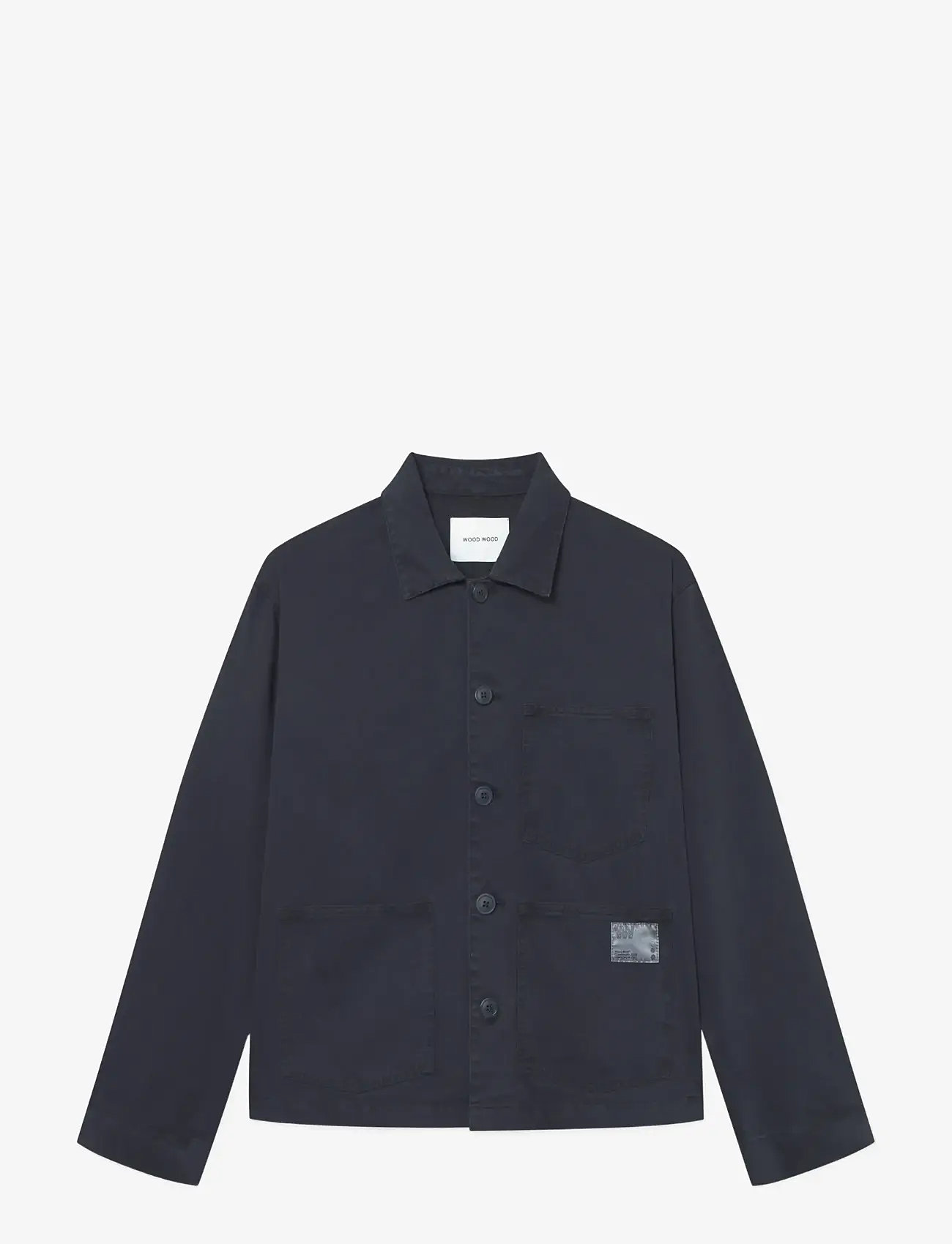 WOOD WOOD - WWStefan worker jacket 25184 - kerged jakid - black - 0